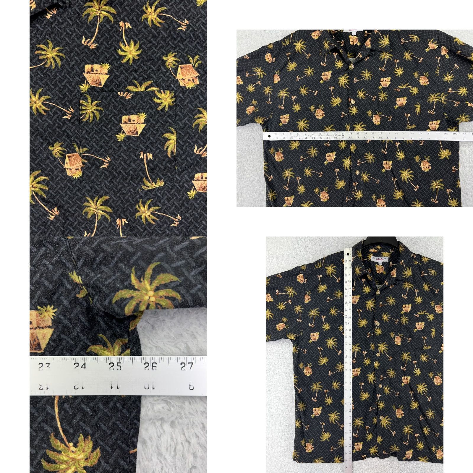 Quiksilver VINTAGE Quiksilver Shirt Mens 2XL Black Palm All Over Print Edition USA Size US XXL / EU 58 / 5 - 8 Thumbnail