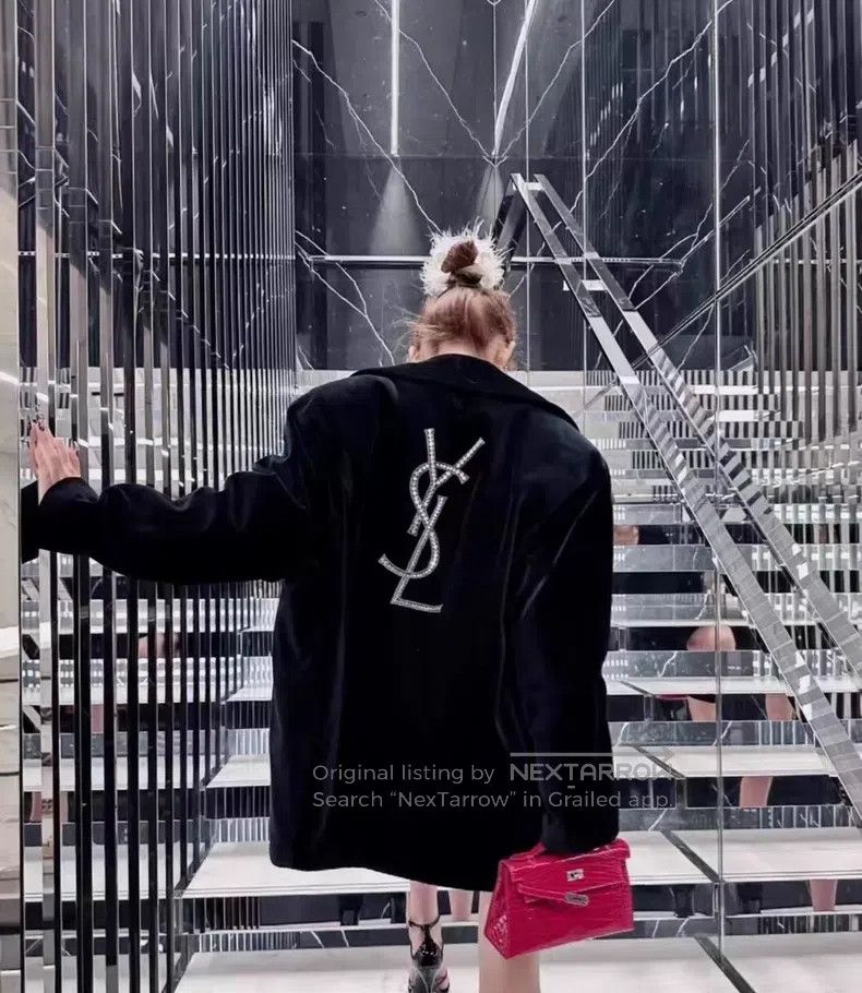 Saint Laurent Paris Saint Laurent Paris size F Crystal Cotton Coat Size US S / EU 44-46 / 1 - 9 Thumbnail