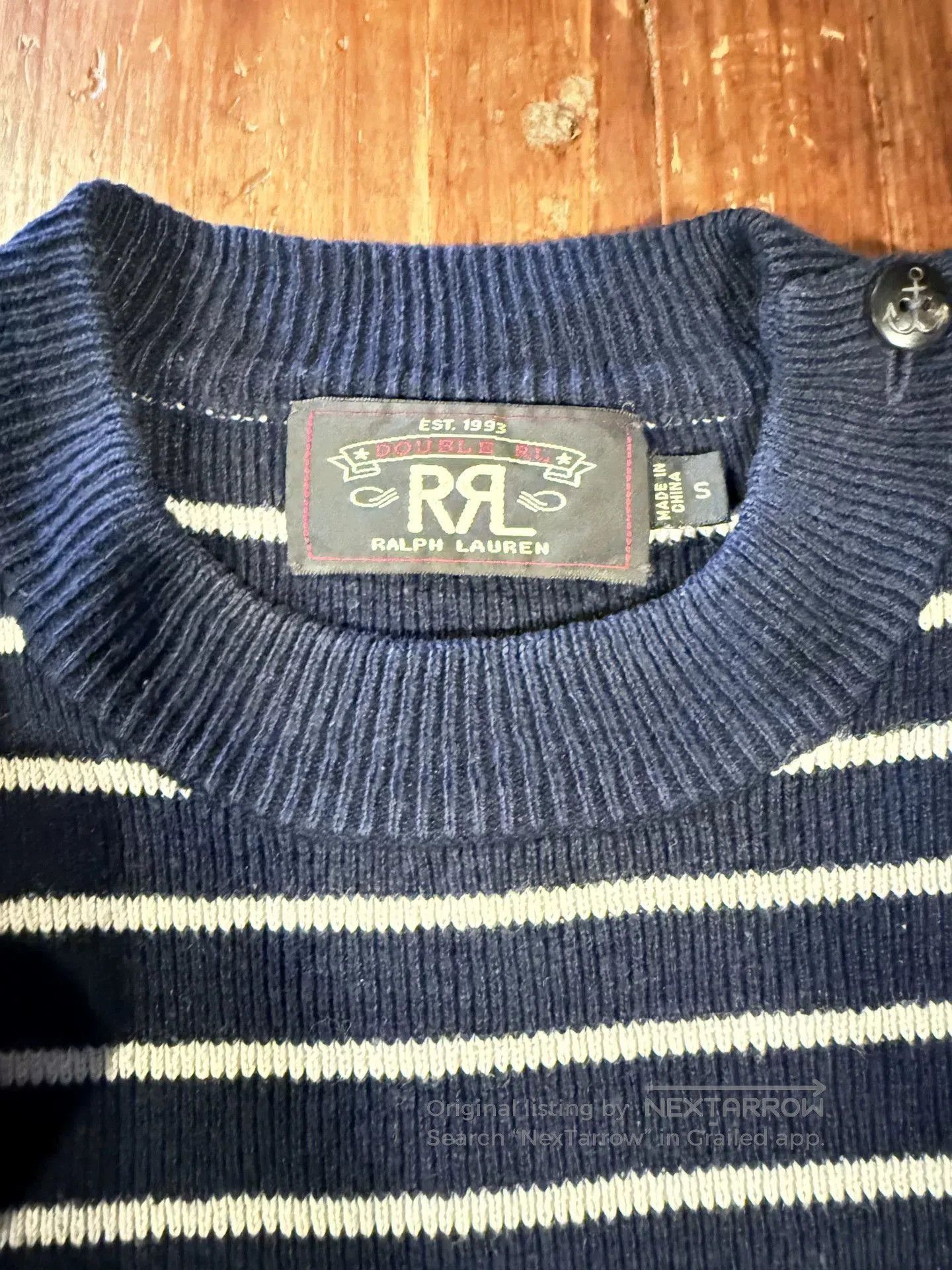 RRL Ralph Lauren RRL Ralph Lauren Men's Striped Sweater S. Size US S / EU 44-46 / 1 - 3 Thumbnail