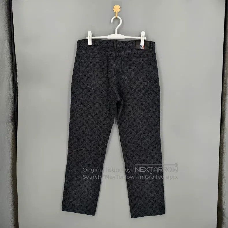 Louis Vuitton Louis Vuitton NBA Co-branded Old Flower Full LOGO Jeans Size US 34 / EU 50 - 2 Thumbnail