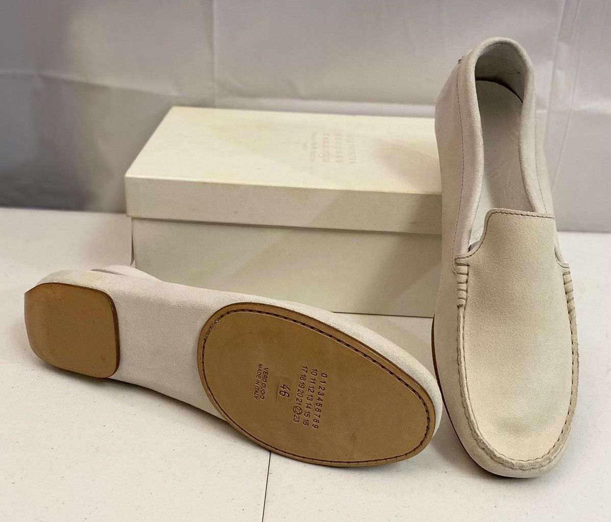 Maison Margiela Maison Margiela 22 🇮🇹 Off White Rubbed Suede Slip On 13 NEW Size US 13 / EU 46 - 8 Thumbnail