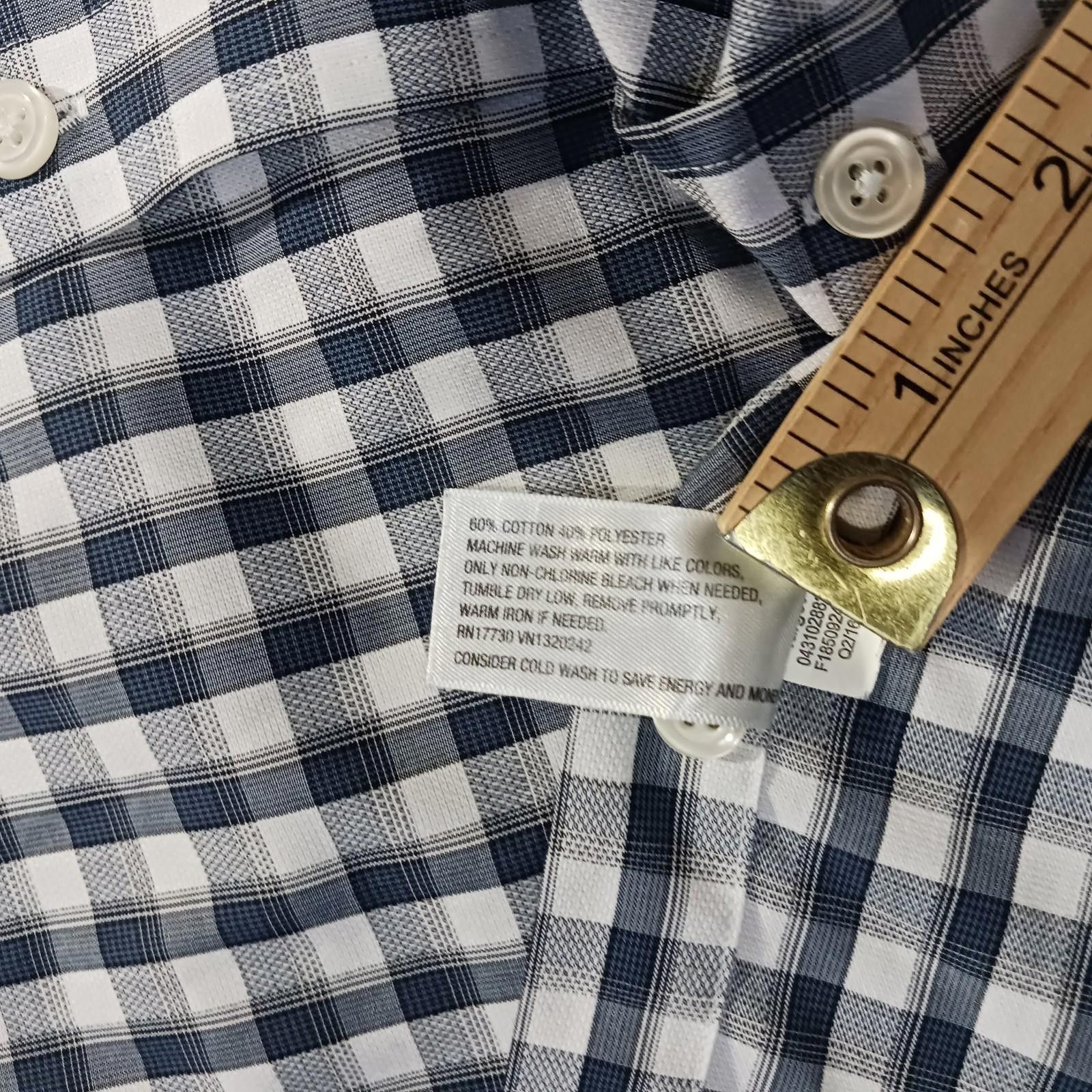 Merona Merona The Ultimate Shirt Men's Black/White Button-Up Size L Size US L / EU 52-54 / 3 - 5 Thumbnail