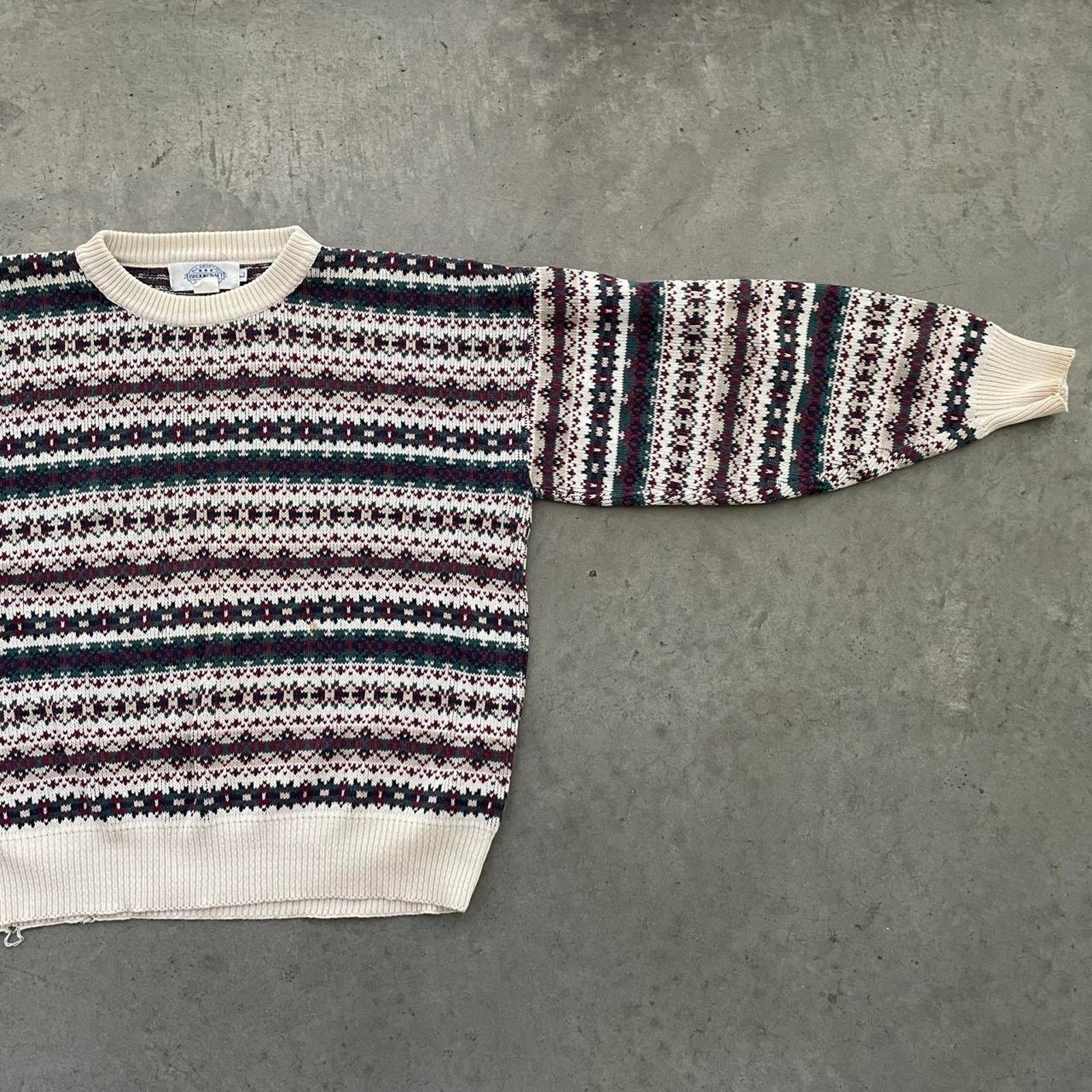Vintage Vintage Brookcraft Patterned Pullover Knit Sweater Size US L / EU 52-54 / 3 - 3 Thumbnail