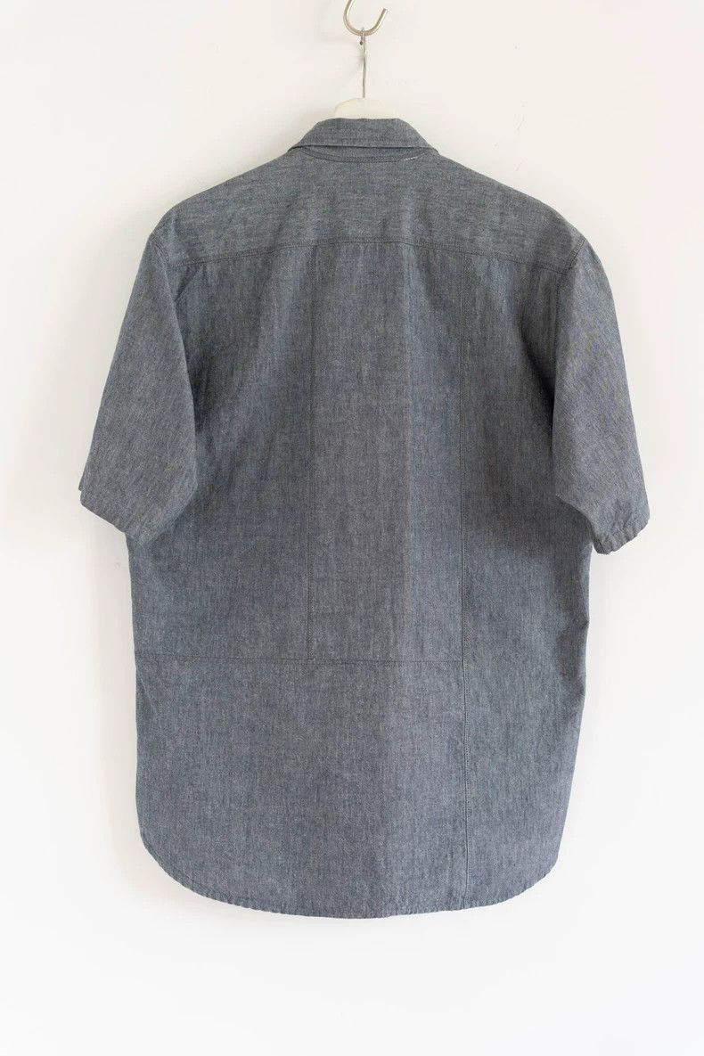 Yohji Yamamoto Yohji Yamamoto 12ss open line denim short sleeve shirt Size US L / EU 52-54 / 3 - 2 Thumbnail