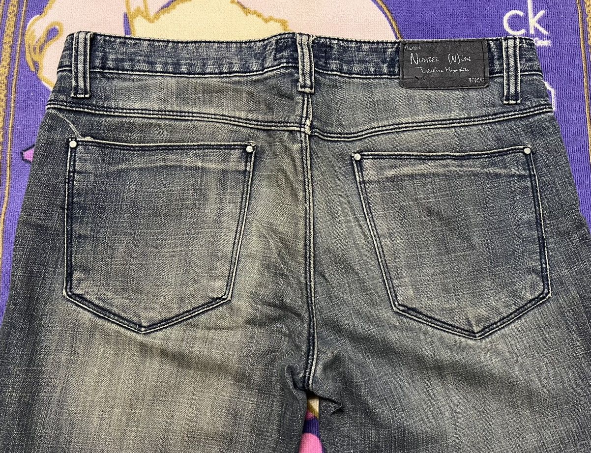 Japanese Brand NUMBER NINE Made in Japan Denim Pant Size US 34 / EU 50 - 3 Thumbnail