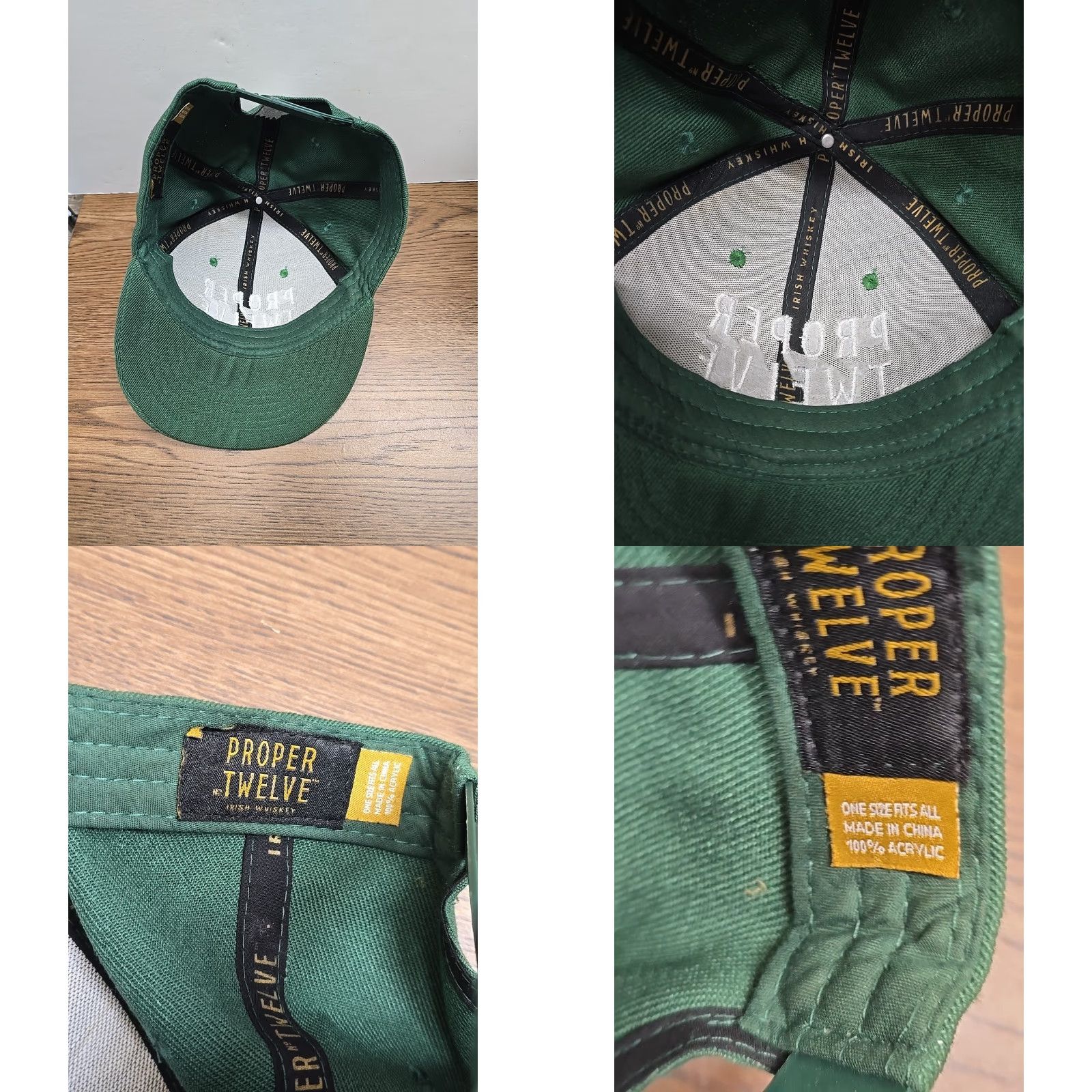 Propper Proper Twelve Irish Whiskey Cap Connor MacGregor Snapback Trucker Baseball Cap Men One Size Green Size ONE SIZE - 8 Thumbnail
