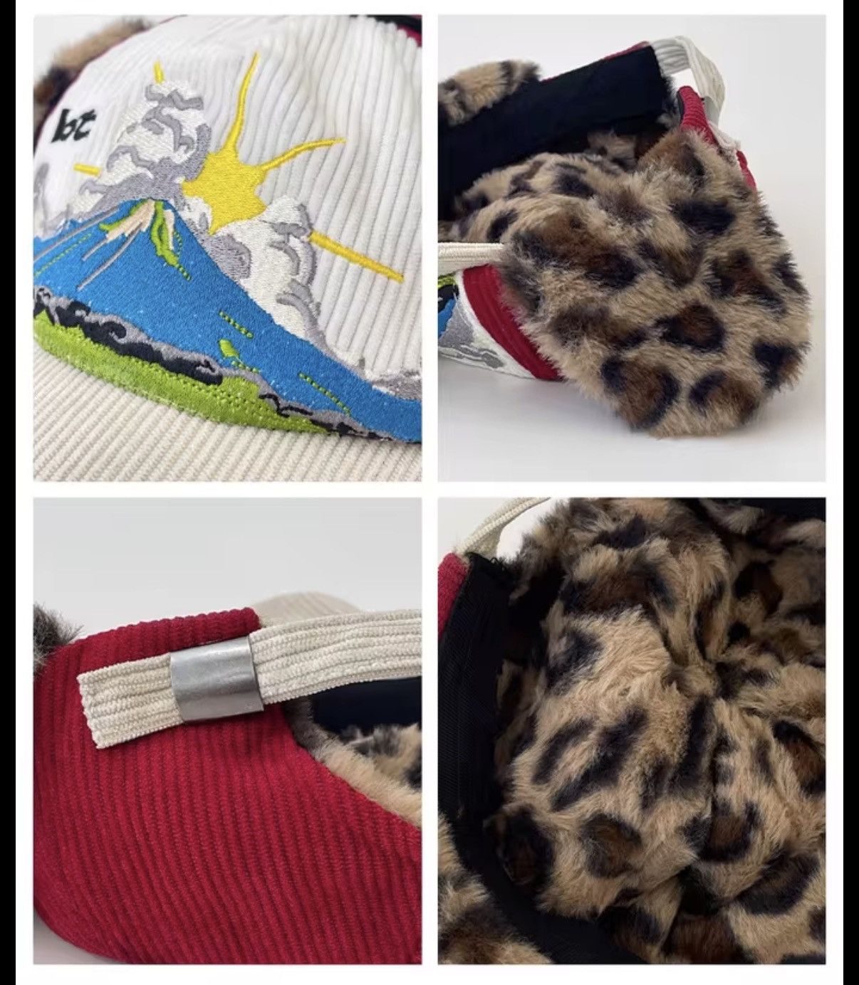 Other Y2k Vintage Style Reversible Leopard Trapper Warm Hat Cap Size ONE SIZE - 4 Thumbnail