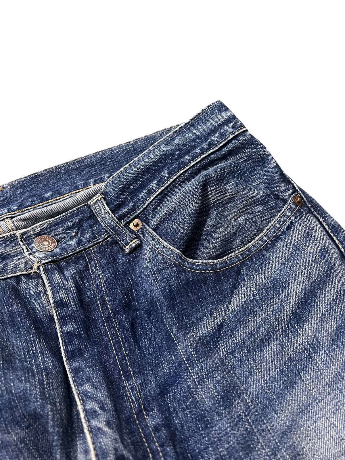 Levi's 💥Baggy💥Vintage Levi’s 510 Redlook Distressed Mud Wash Jean Size US 31 - 11 Thumbnail