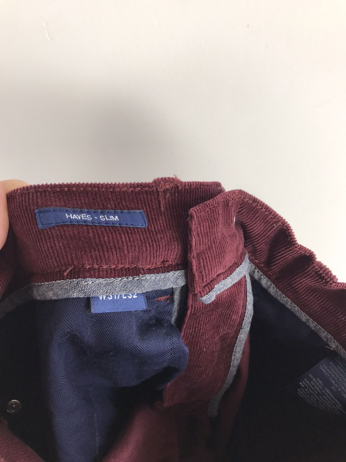 Gant × Vintage Vintage Gant Corduroy Burgundy Pants Size US 31 - 5 Thumbnail