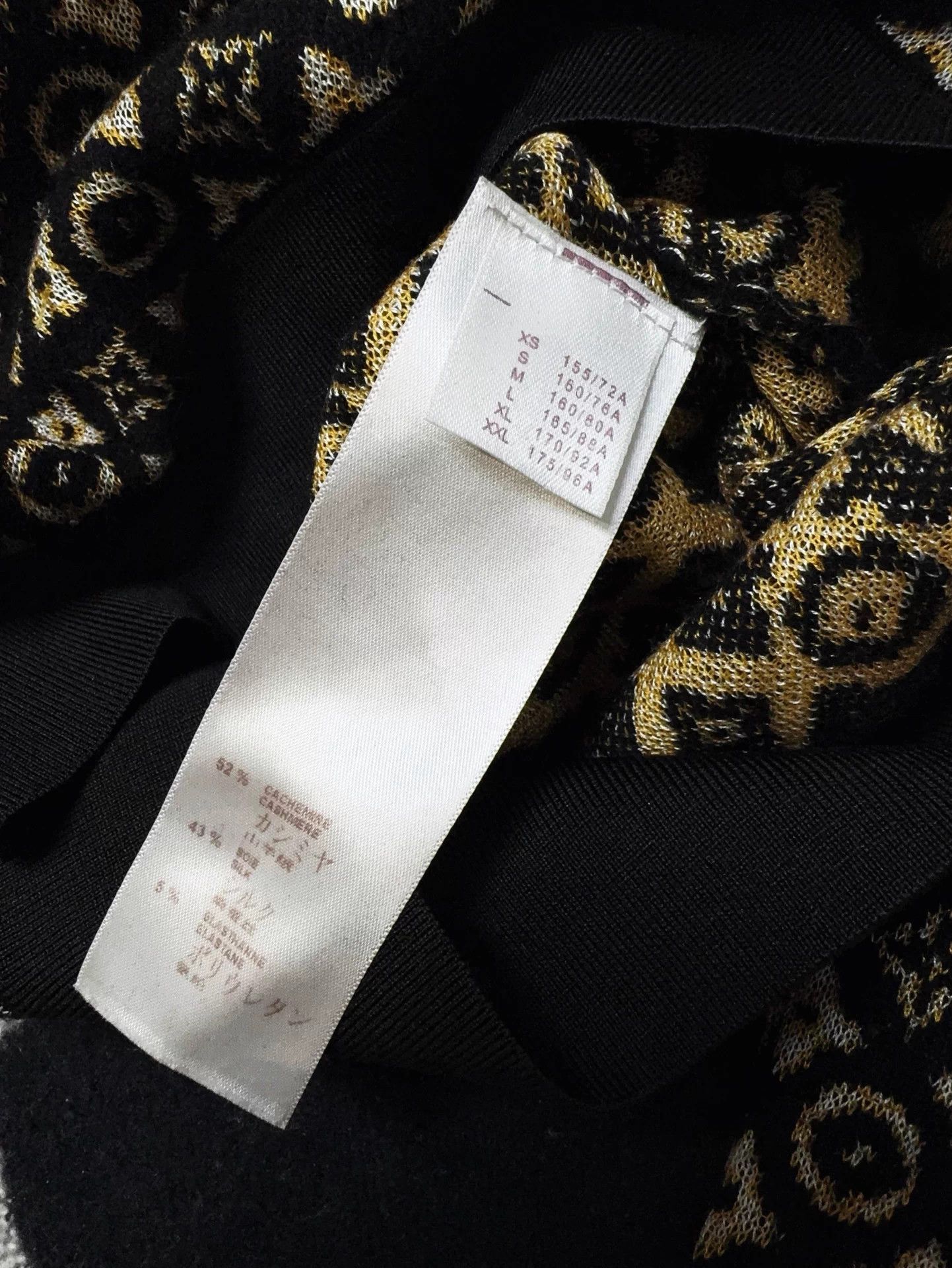 Louis Vuitton LV Monogram All Over Black Colorblock Knit Sweater M Size M / US 6-8 / IT 42-44 - 6 Thumbnail