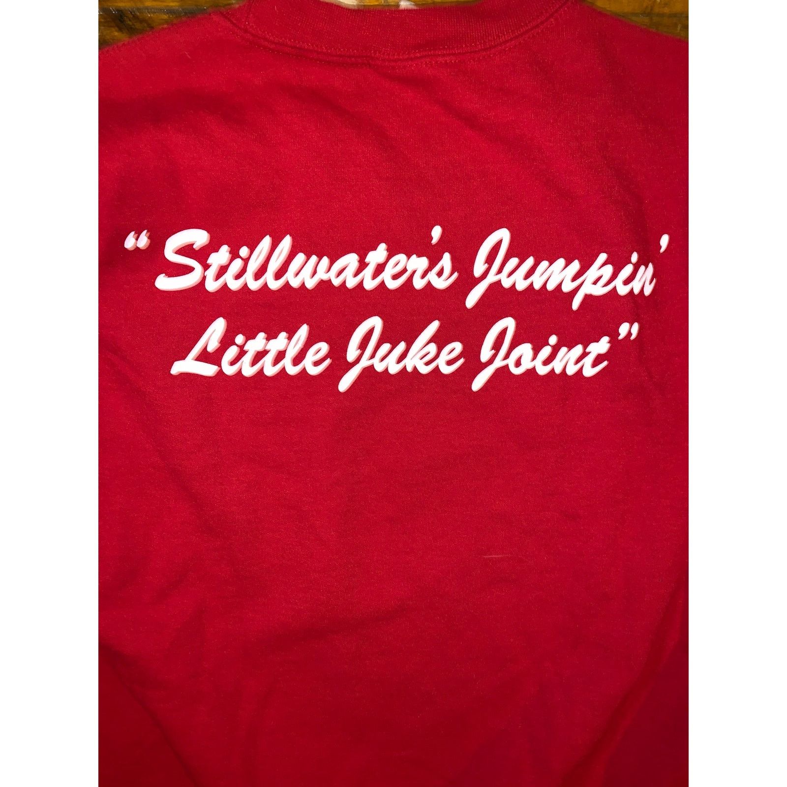 Gildan Vintage Eskimo Joes Sweatshirt Red M Stillwater OK Crewneck Size US M / EU 48-50 / 2 - 2 Thumbnail