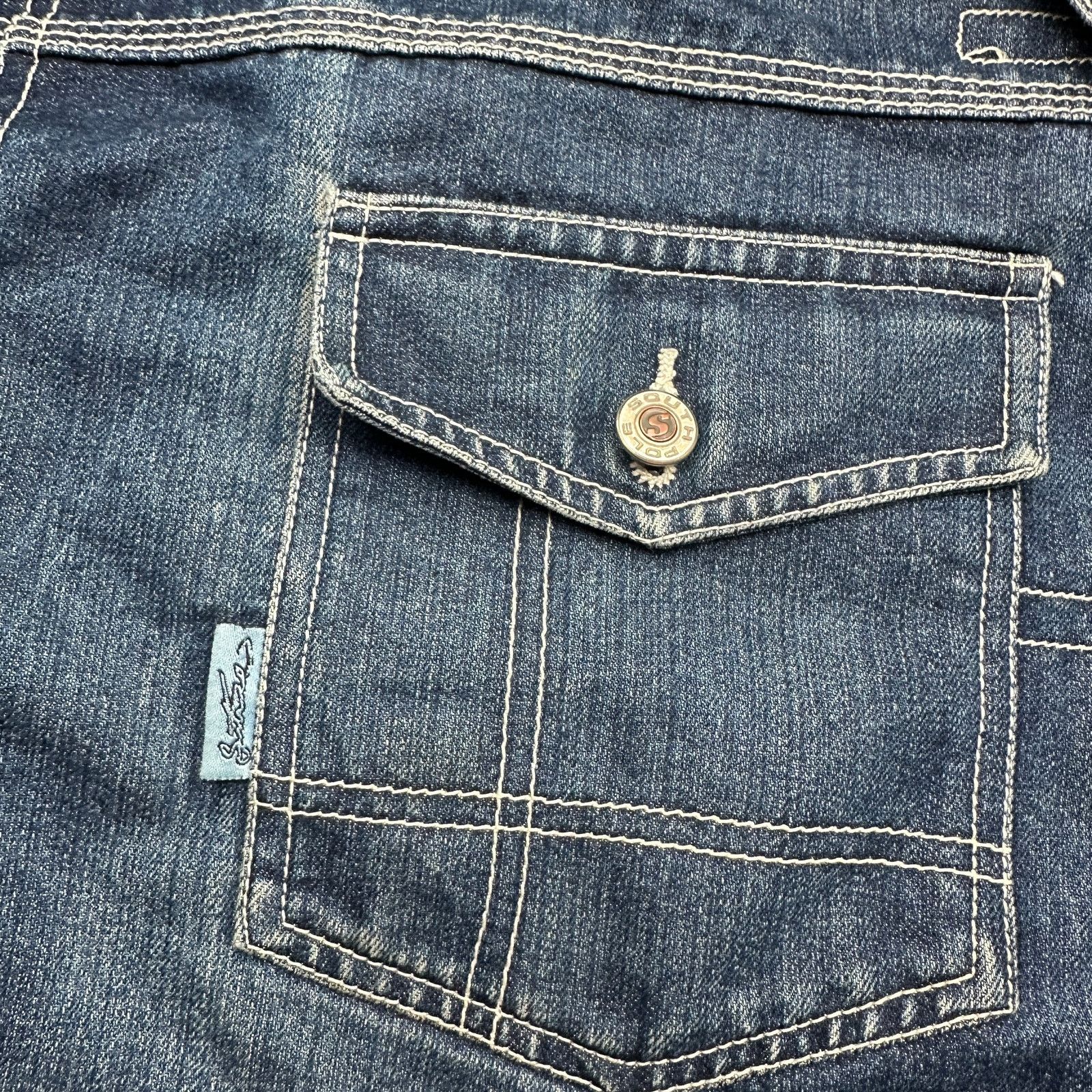Southpole Vintage 90s Southpole Denim Trucker Jean Jacket 2XL Pockets Size US XXL / EU 58 / 5 - 11 Thumbnail