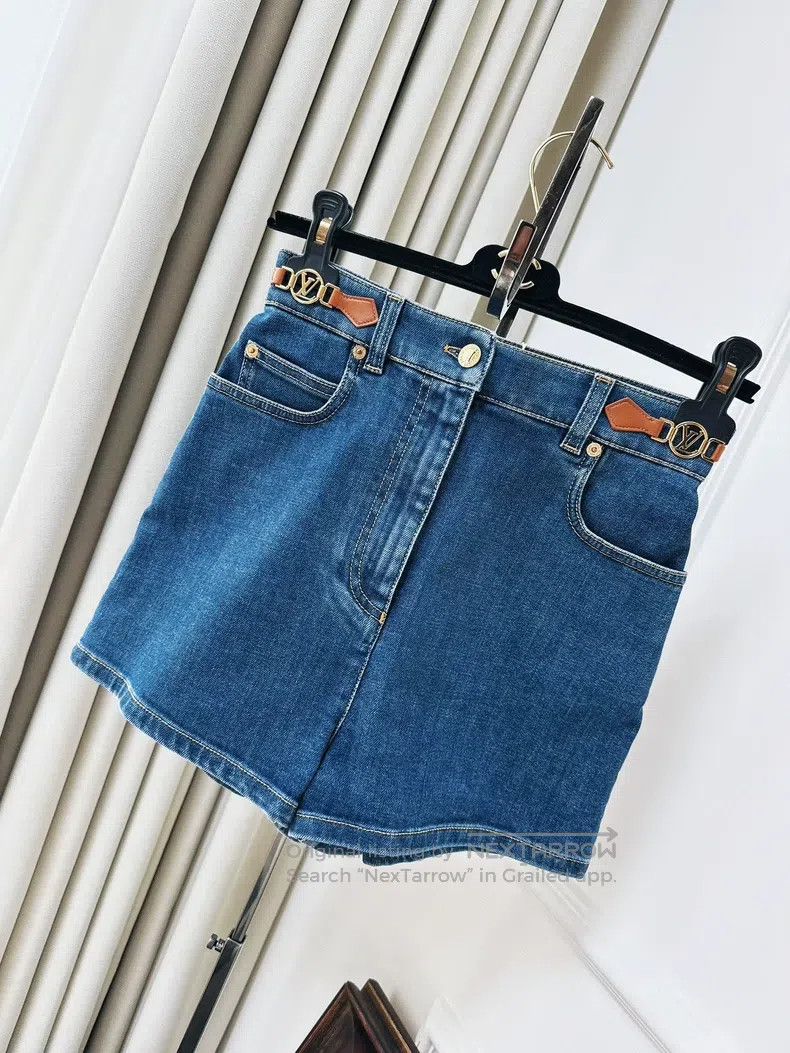 Louis Vuitton Louis Vuitton Blue Denim Shorts Size 33" - 9 Thumbnail