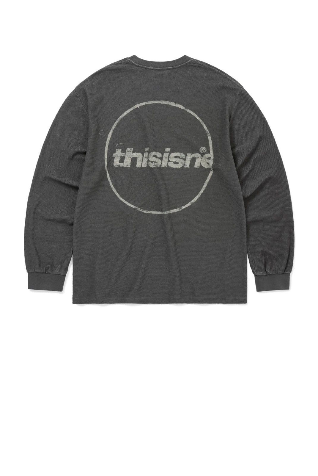 thisisneverthat C-Logo Wale Long-sleeve Tee Charcoa Size US L / EU 52-54 / 3 - 2 Thumbnail