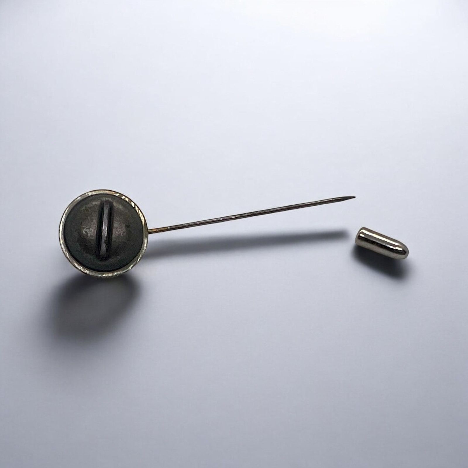 Other Victorian Stick Pin-Lapel Pin-Antique Metal-Brutalist-Steamp Size ONE SIZE - 2 Thumbnail