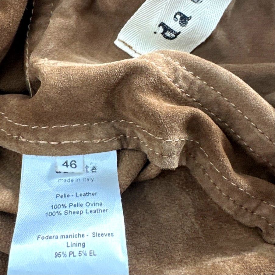 Dacute Dacute Men's Brown Suede Bomber Jacket Size 46 | Small Size US S / EU 44-46 / 1 - 6 Thumbnail
