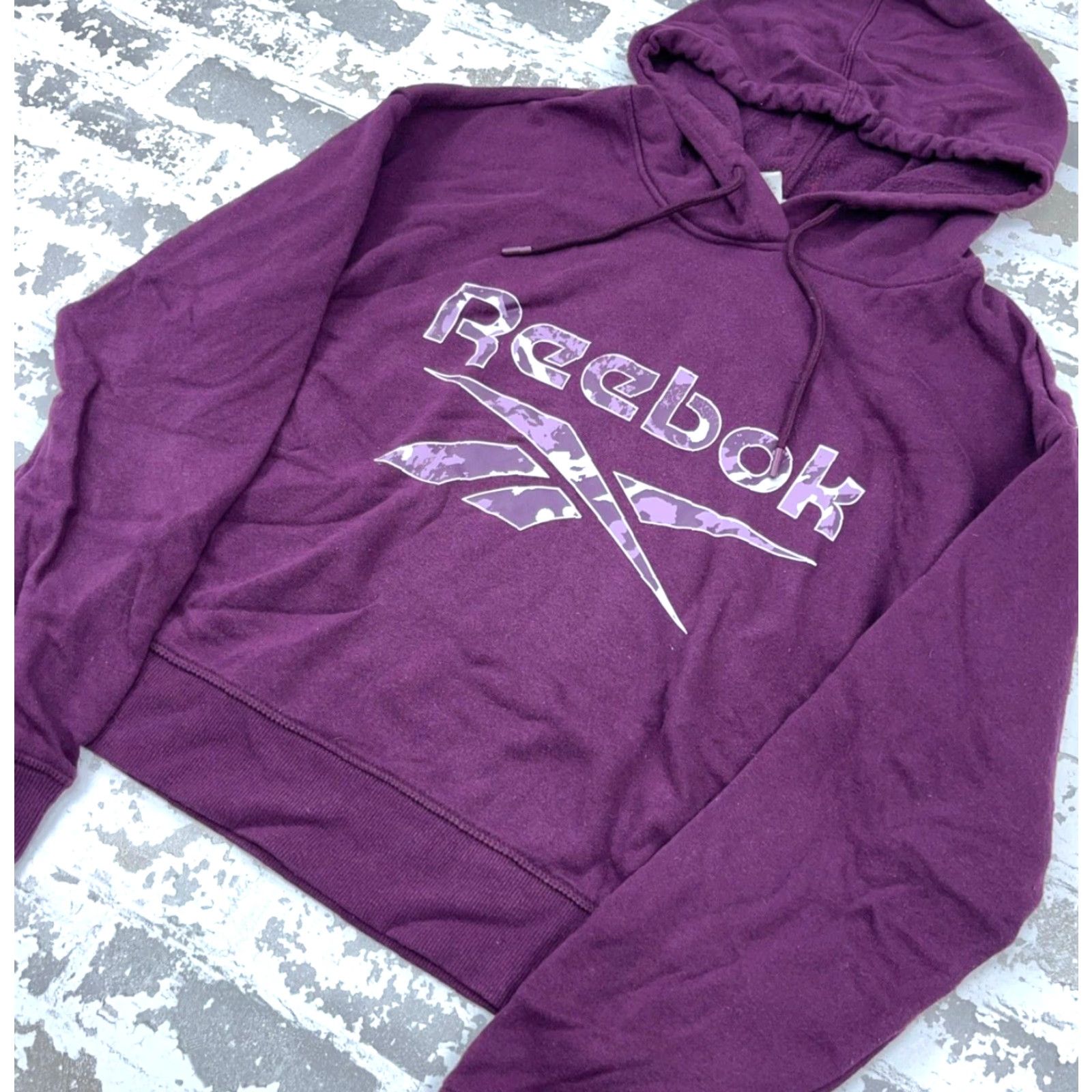 Reebok Reebok Hoodie Women Large Purple Sweatshirt Crop Top Active Gym Run Size L / US 10 / IT 46 - 2 Thumbnail