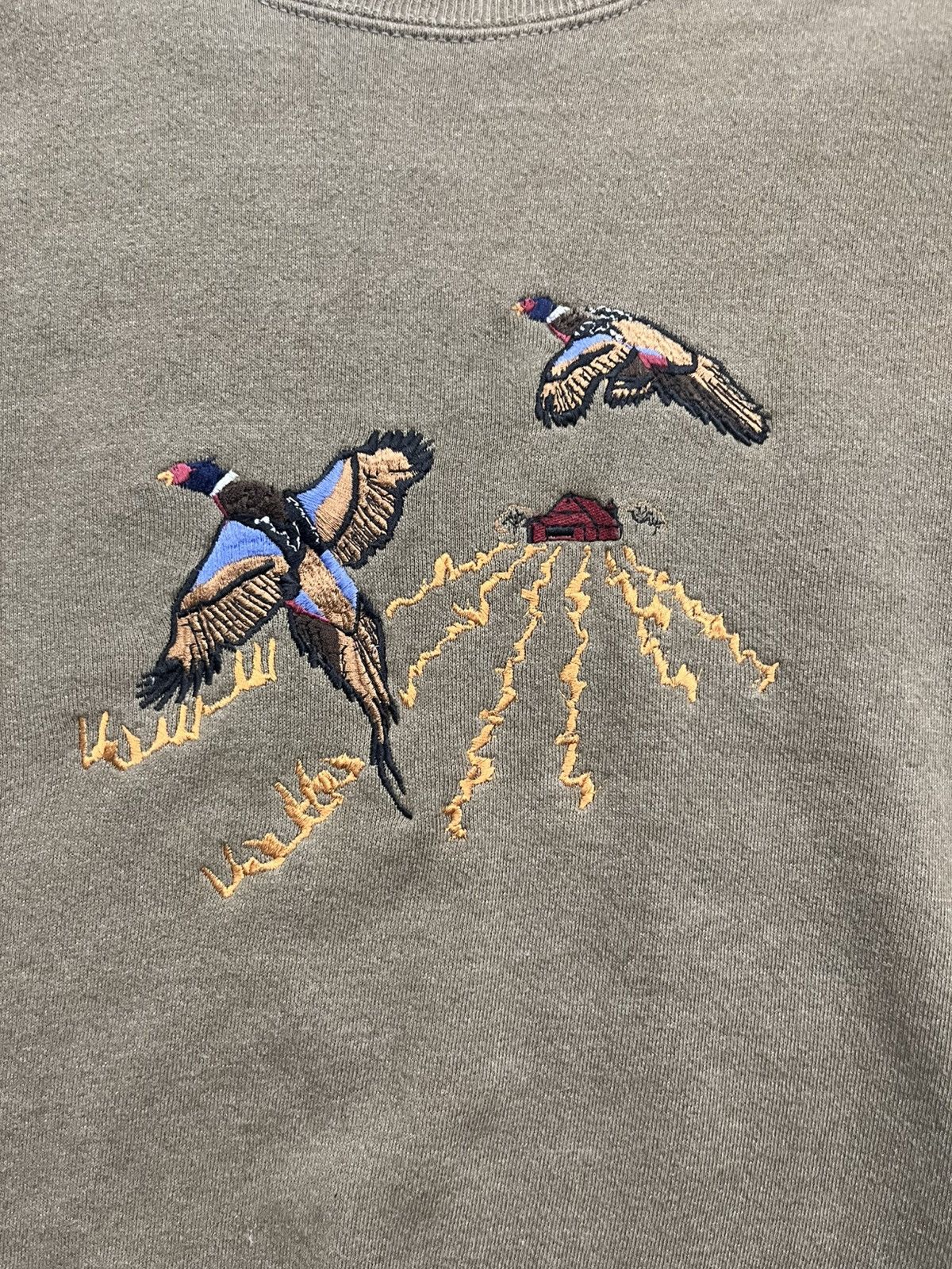 Lee Lee Sport Outdoor Pheasant Embroidered Crewneck Sweatshirt Size US L / EU 52-54 / 3 - 2 Thumbnail