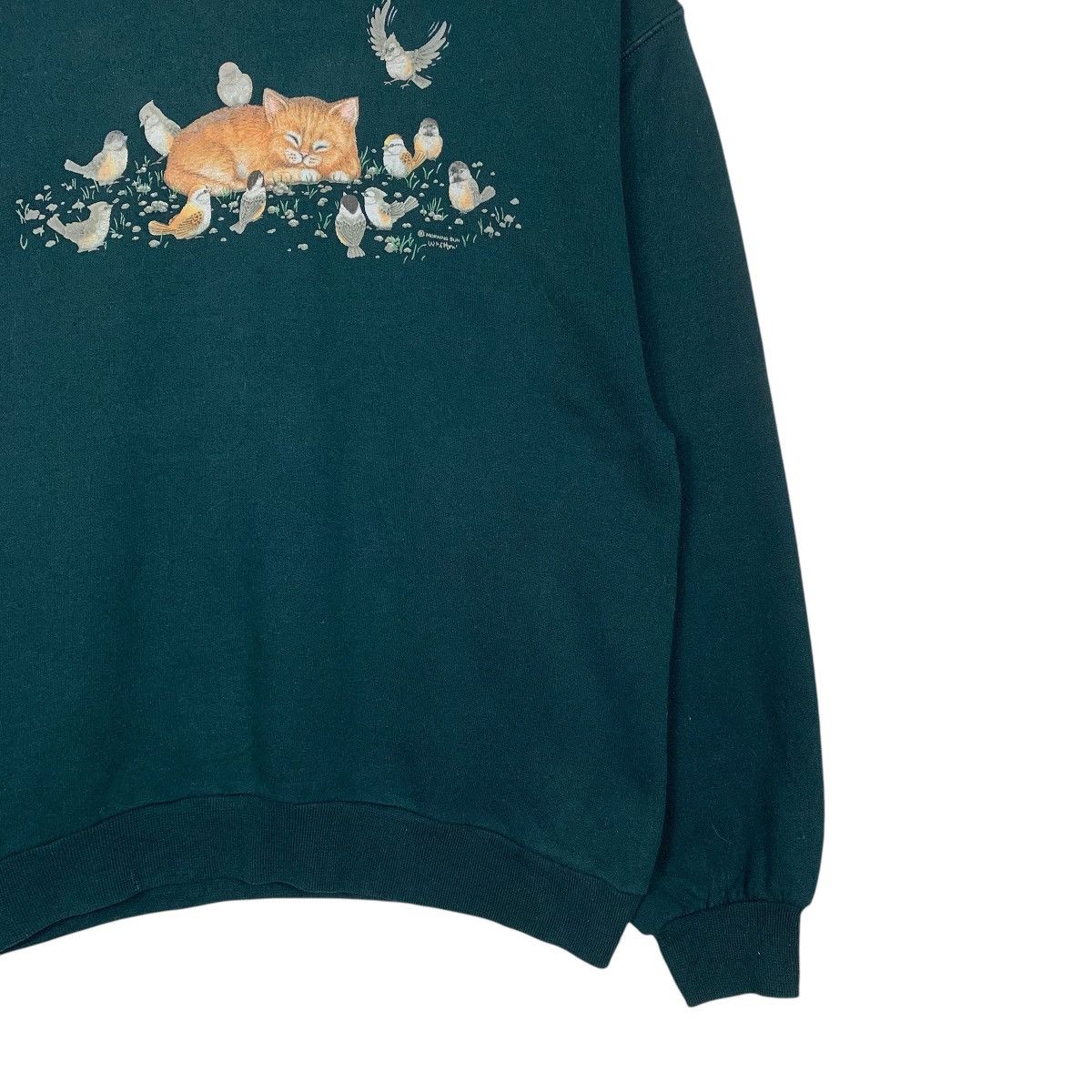 Japanese Brand Japanese Brand Morning Sun Cat And Bird Sweatshirt Size US M / EU 48-50 / 2 - 4 Thumbnail