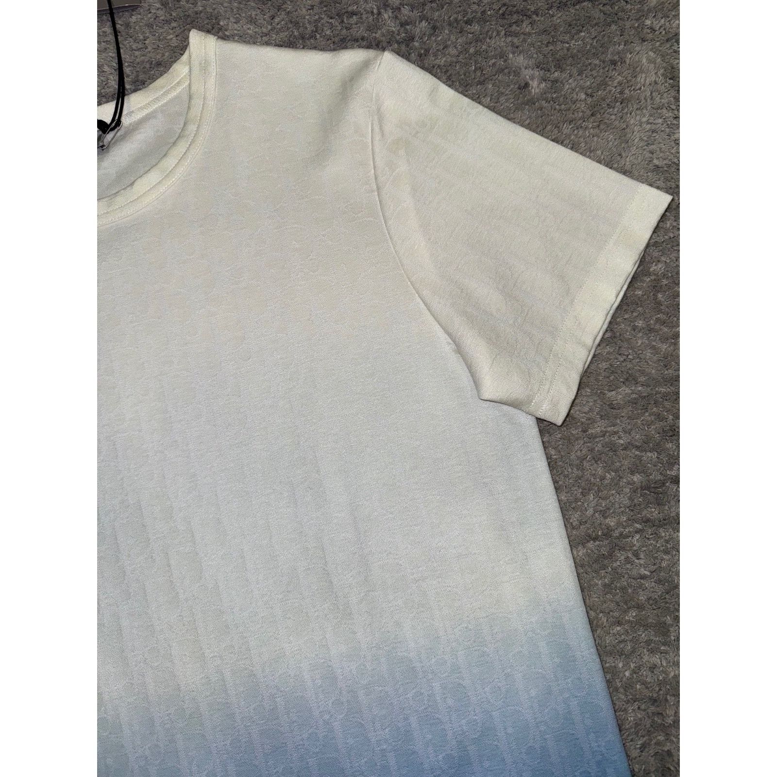 Dior Dior White Degrade Ombre Short Sleeve Shirt T-Shirt Medium Size US M / EU 48-50 / 2 - 7 Thumbnail