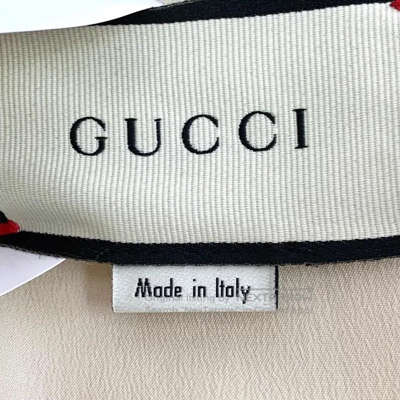 Gucci Gucci Beige tweed cotton V-neck single-breasted short-slee Size M / US 6-8 / IT 42-44 - 5 Thumbnail