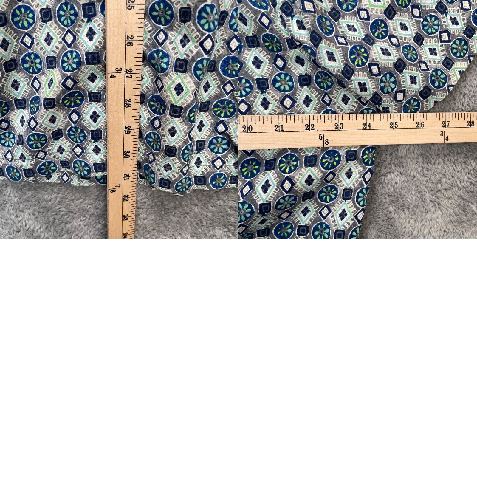 Tommy Bahama Tommy Bahama Shirt Mens XL Gray Tulum Tiles Silk Geometric Hawaiian Button-Up Short Sleeve Casual Size US XL / EU 56 / 4 - 8 Thumbnail