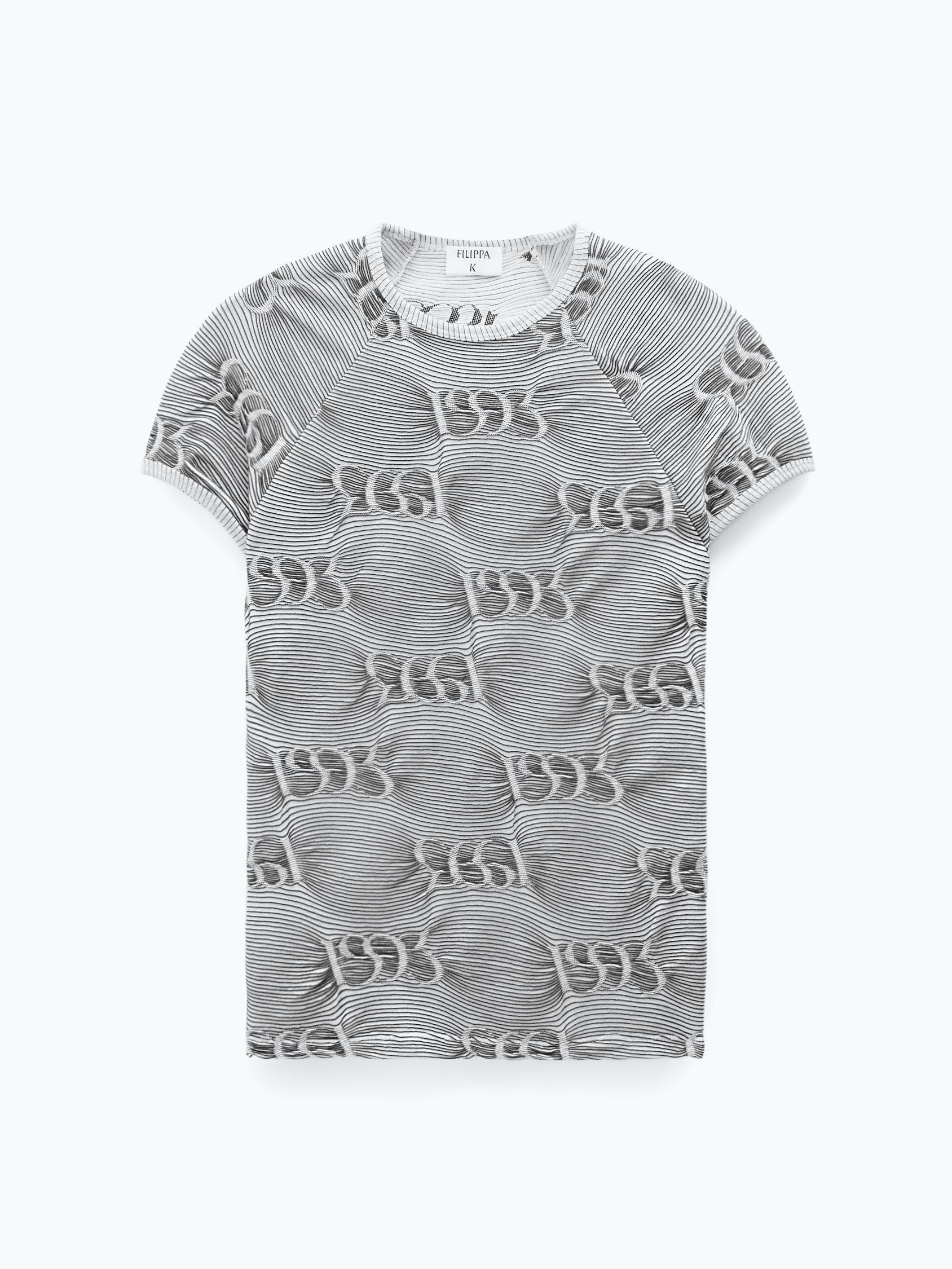 Filippa K Filippa K Jacquard Cap Sleeve Tee Short Sleeve T-shirt Size S / US 4 / IT 40 - 1 Thumbnail