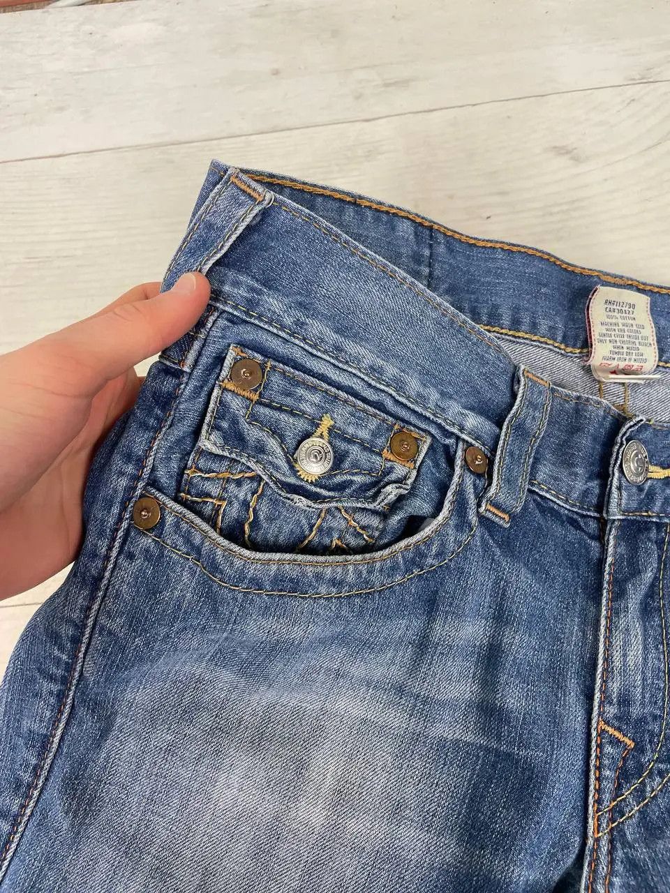 True Religion Vintage True Religion Straight Denim Jeans Baggy Japan Size US 29 - 6 Thumbnail