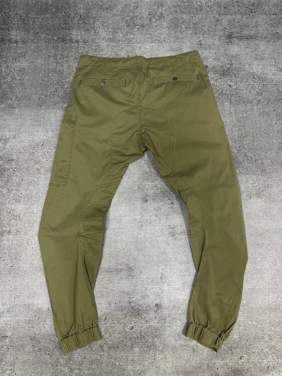 G-Star × Vintage Vintage G -Star Cargo Khaki Povel Qane 3D Tapered Pants Size US 34 / EU 50 - 11 Thumbnail