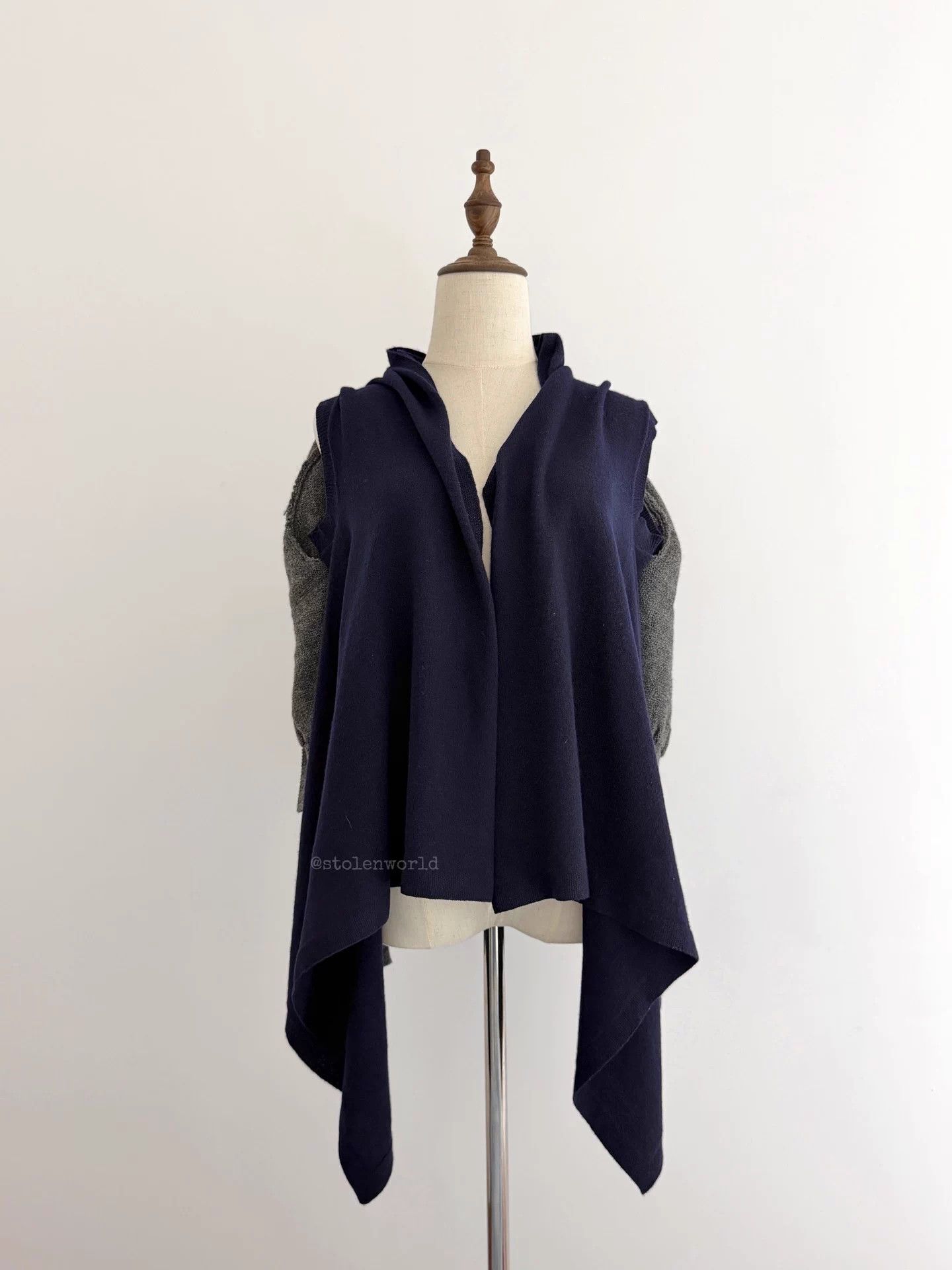 Comme des Garcons Comme des Garçons Deconstructed Color Block Knit Cardigan Size S / US 4 / IT 40 - 7 Thumbnail