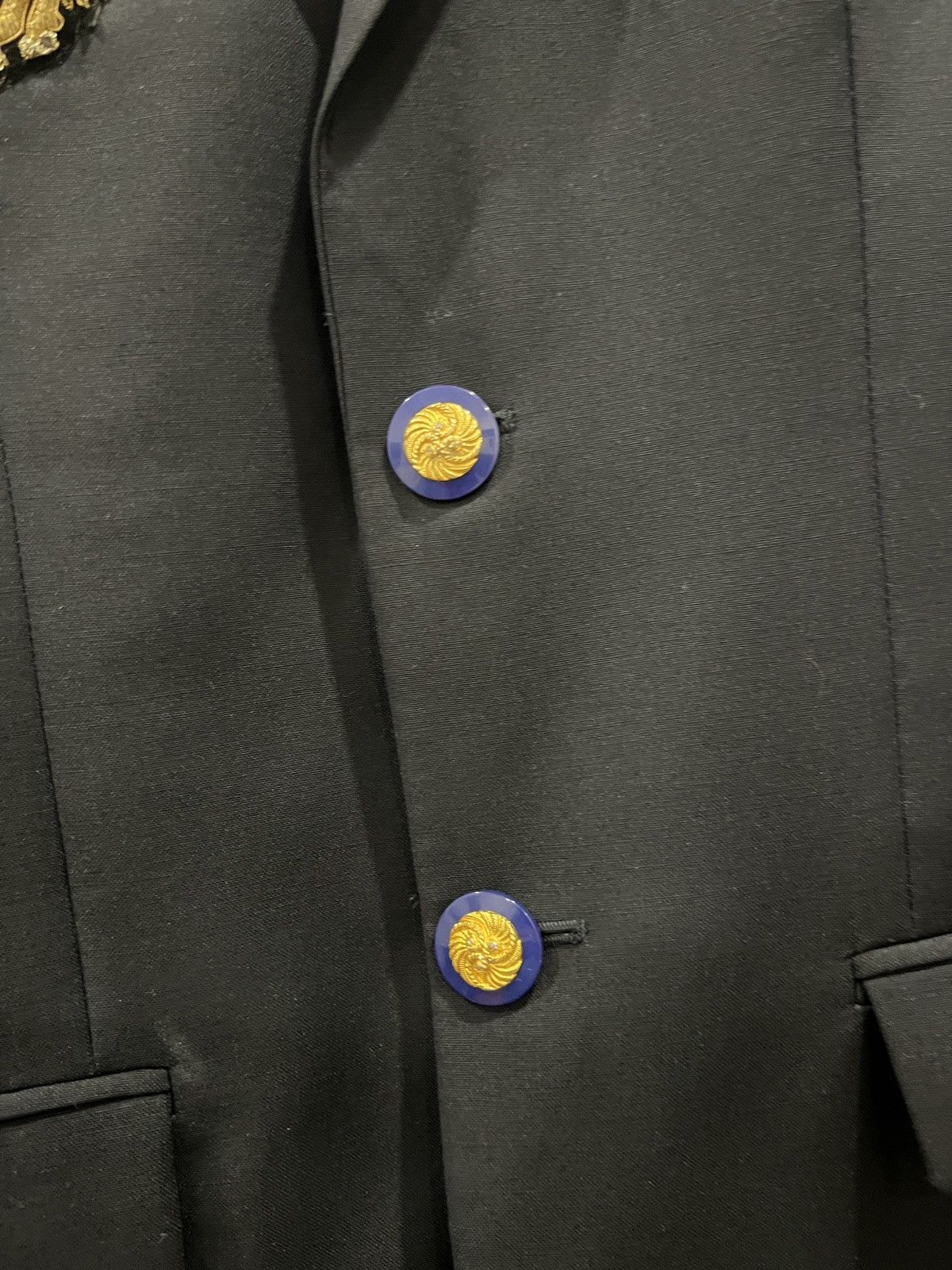 Raf Simons Raf Simons Runway Embroidered Wool Blazer, Sz 48 Size 38R - 3 Thumbnail