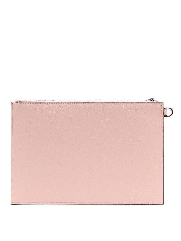 Givenchy o1srvl11e1224 Size: OS/Logo Print Clutch in Pink Size ONE SIZE - 3 Thumbnail