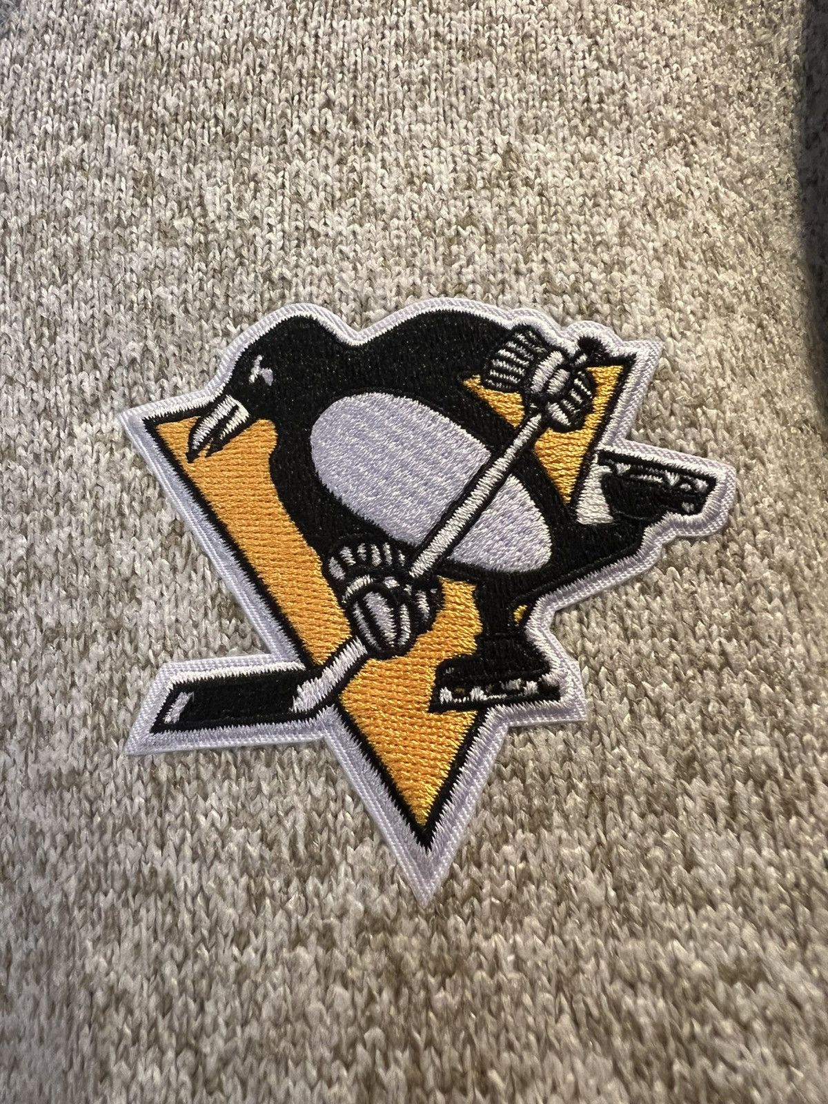 Antigua × NHL Men's Pittsburgh Penguins Antigua Oatmeal Half-Zip Pullover Size US XXL / EU 58 / 5 - 5 Thumbnail