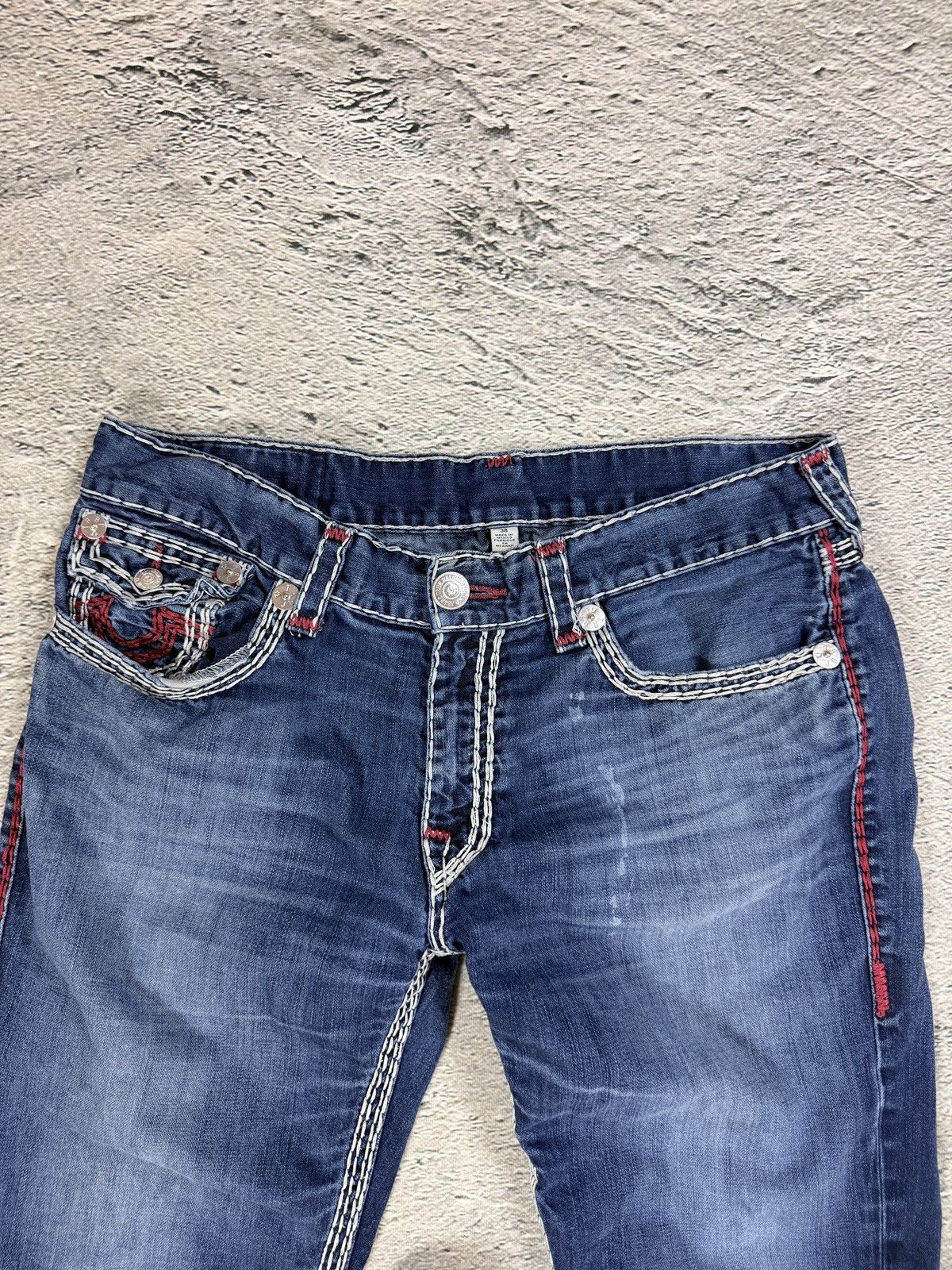 True Religion True Religion jeans vintage straight denim Mega T stitching Size US 38 / EU 54 - 9 Thumbnail