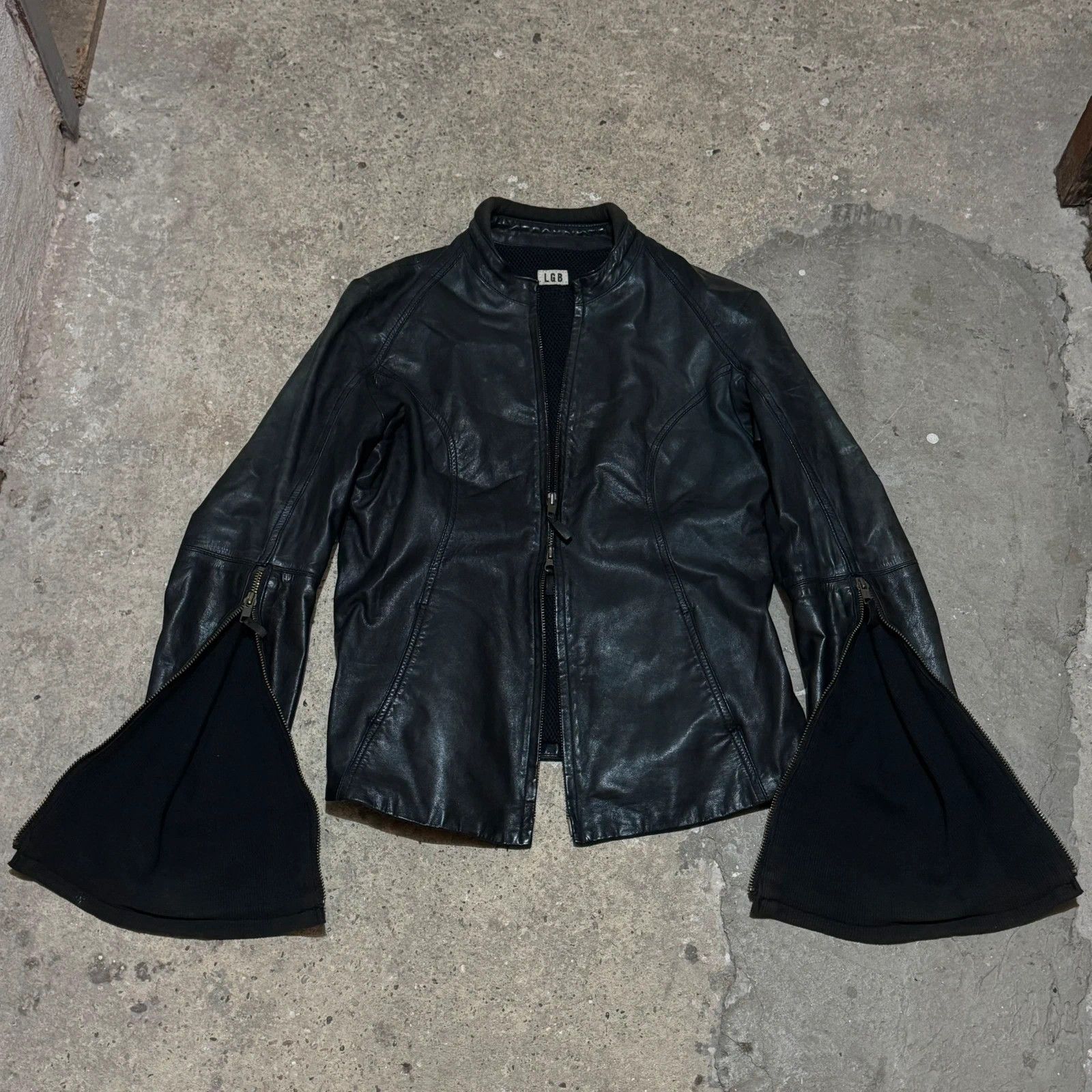 Le Grande Bleu (L.G.B.) Lgb no s-riders calf skin leather jacket Size US M / EU 48-50 / 2 - 3 Thumbnail