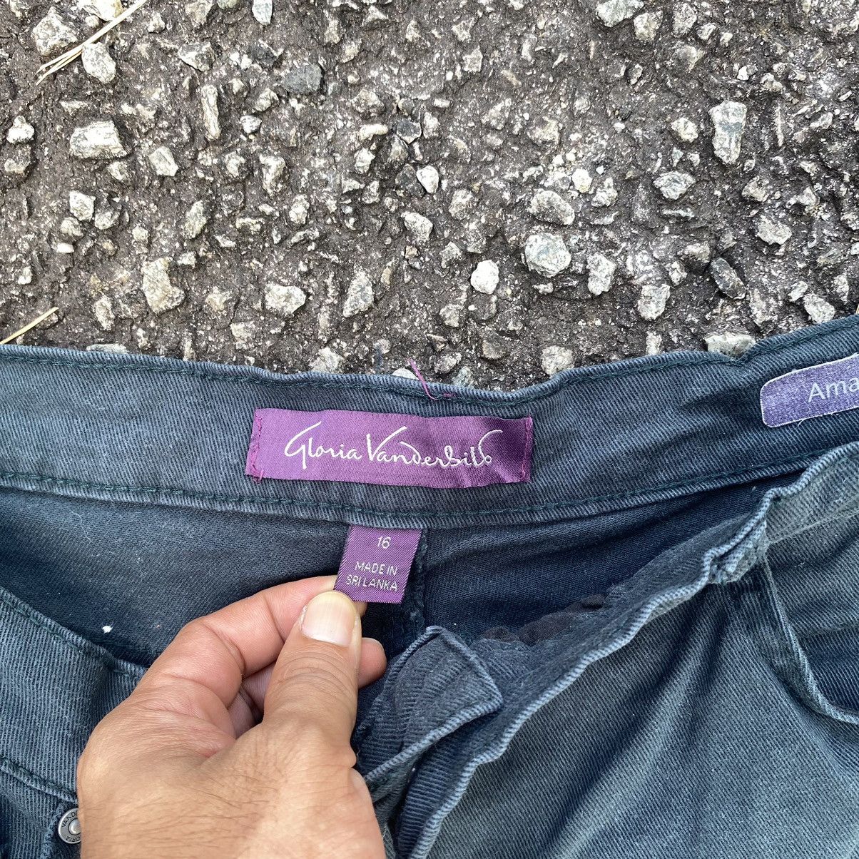 Japanese Brand × Vintage Vintage Gloria Vanderbild Strech Black Jeans Size US 36 / EU 52 - 5 Thumbnail