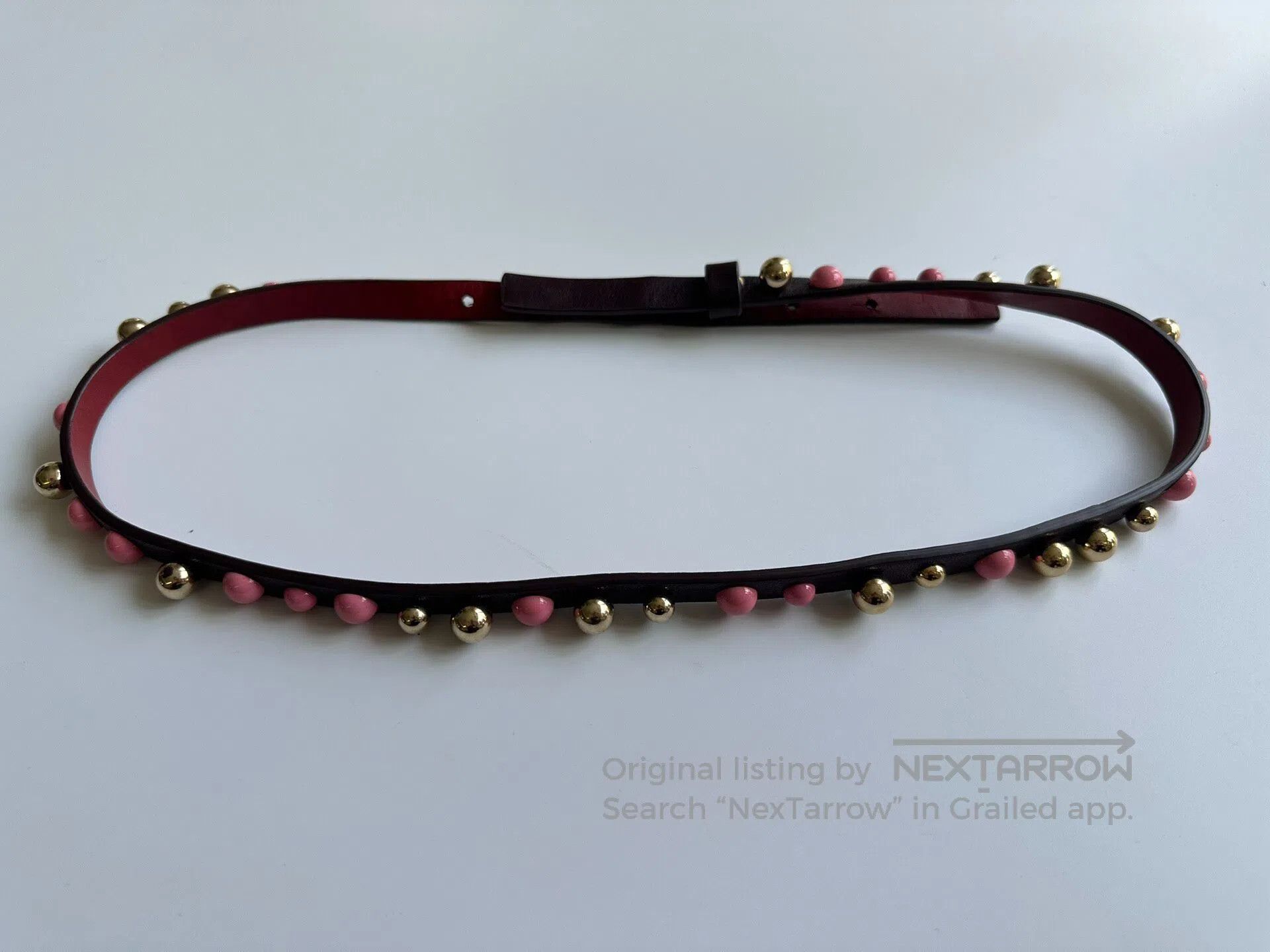 Dries Van Noten DRIES VAN NOTEN Colorful pearl belt; leather belt| Size ONE SIZE - 3 Thumbnail