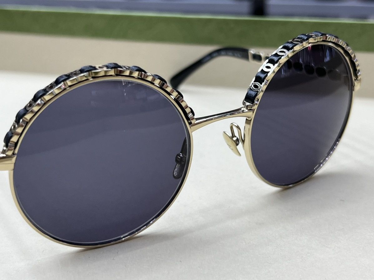 Chanel Chanel Round Sunglasses Size ONE SIZE - 4 Thumbnail