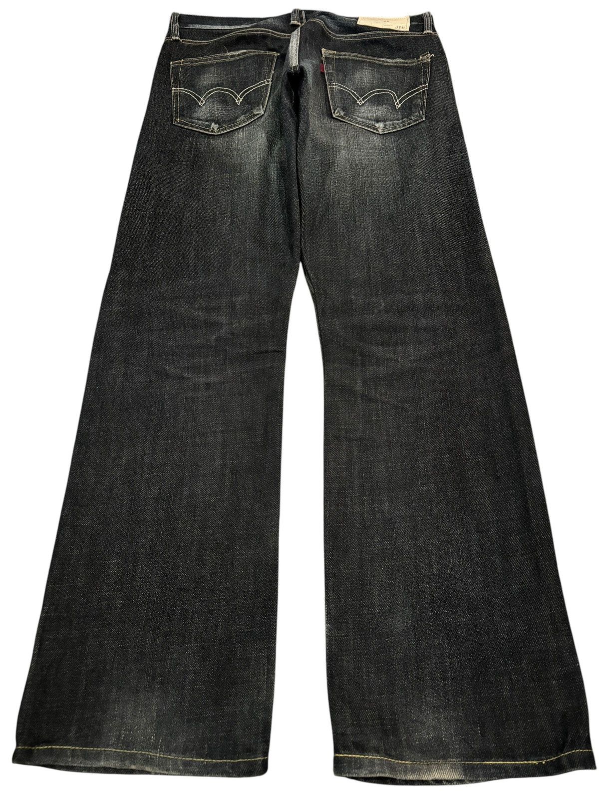 Edwin × Japanese Brand Vintage Y2k Edwin 503R Faded Straight Cut Jeans Size US 33 - 2 Thumbnail