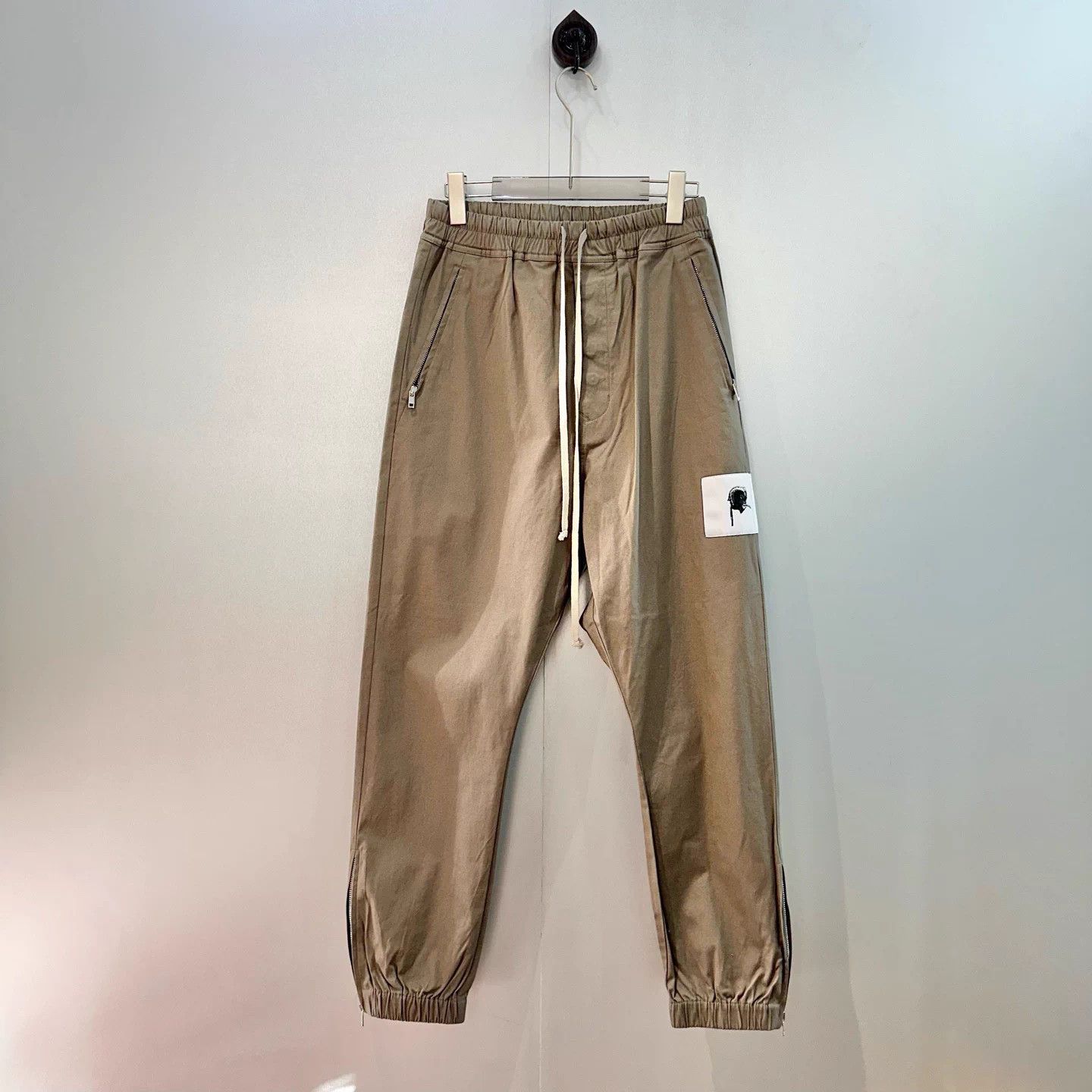 Rick Owens Ro Beige Cargo Pants 36