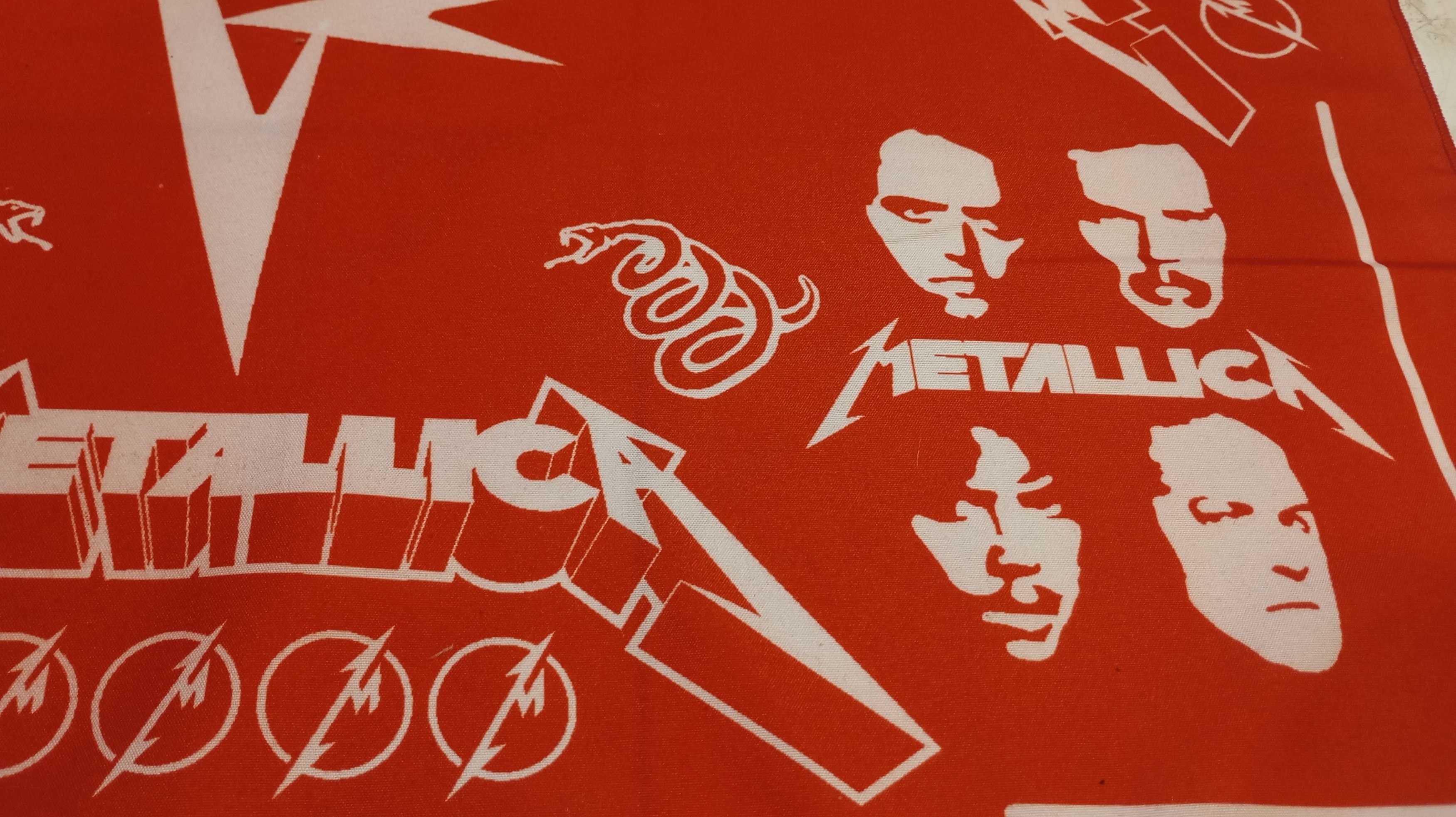 Band Tees Skulls Bandana Handkerchief Metallica Size ONE SIZE - 2 Thumbnail