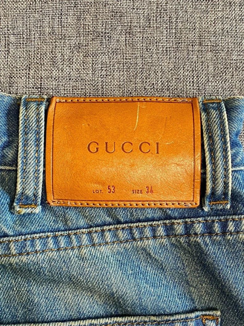 Gucci Gucci Striped webbing tapered jeans 2502-Nextarrow Size US 34 / EU 50 - 6 Thumbnail