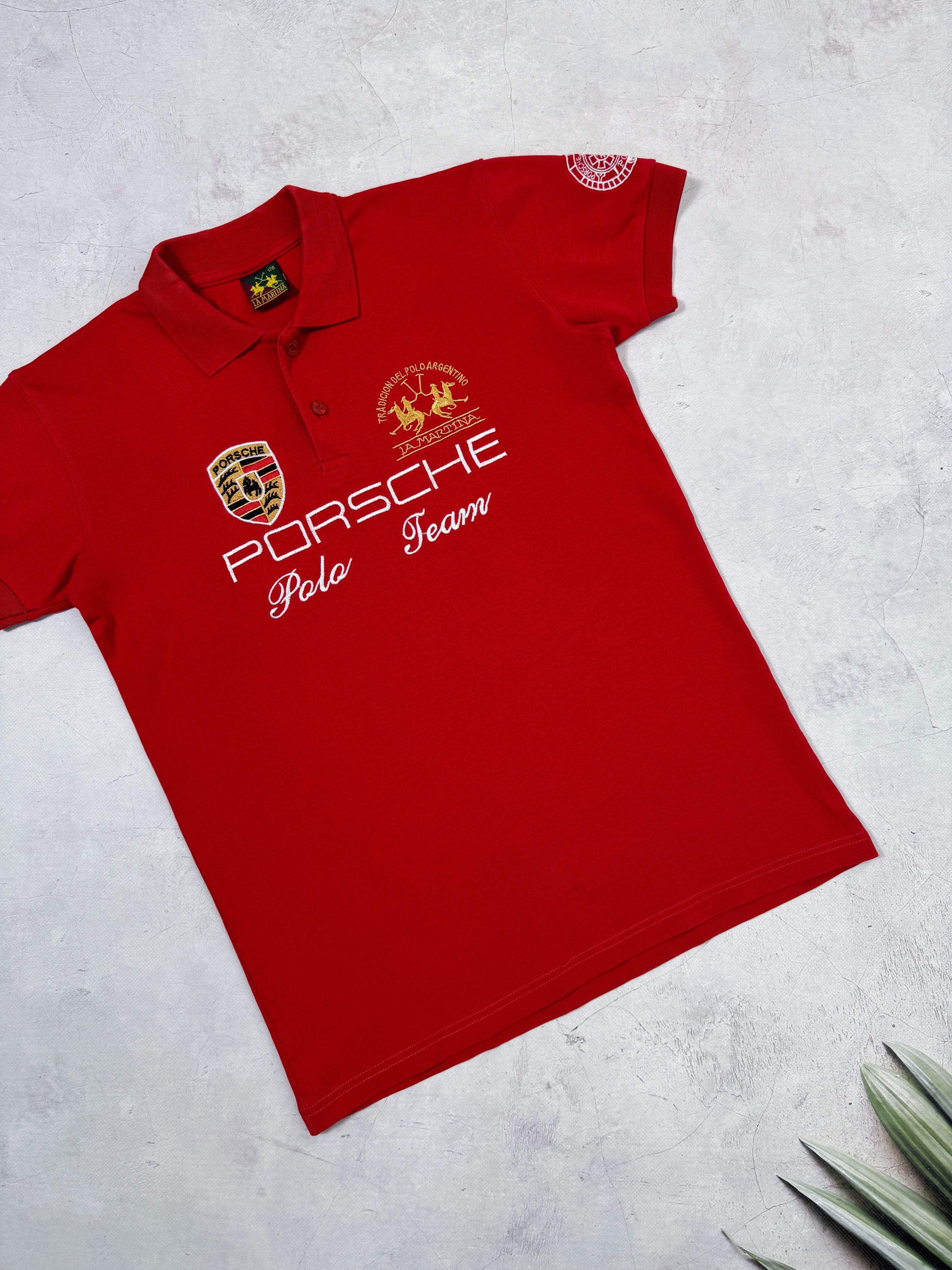 La Martina Vintage La Martina Polo T-Shirt Porsche Team Size US S / EU 44-46 / 1 - 4 Thumbnail