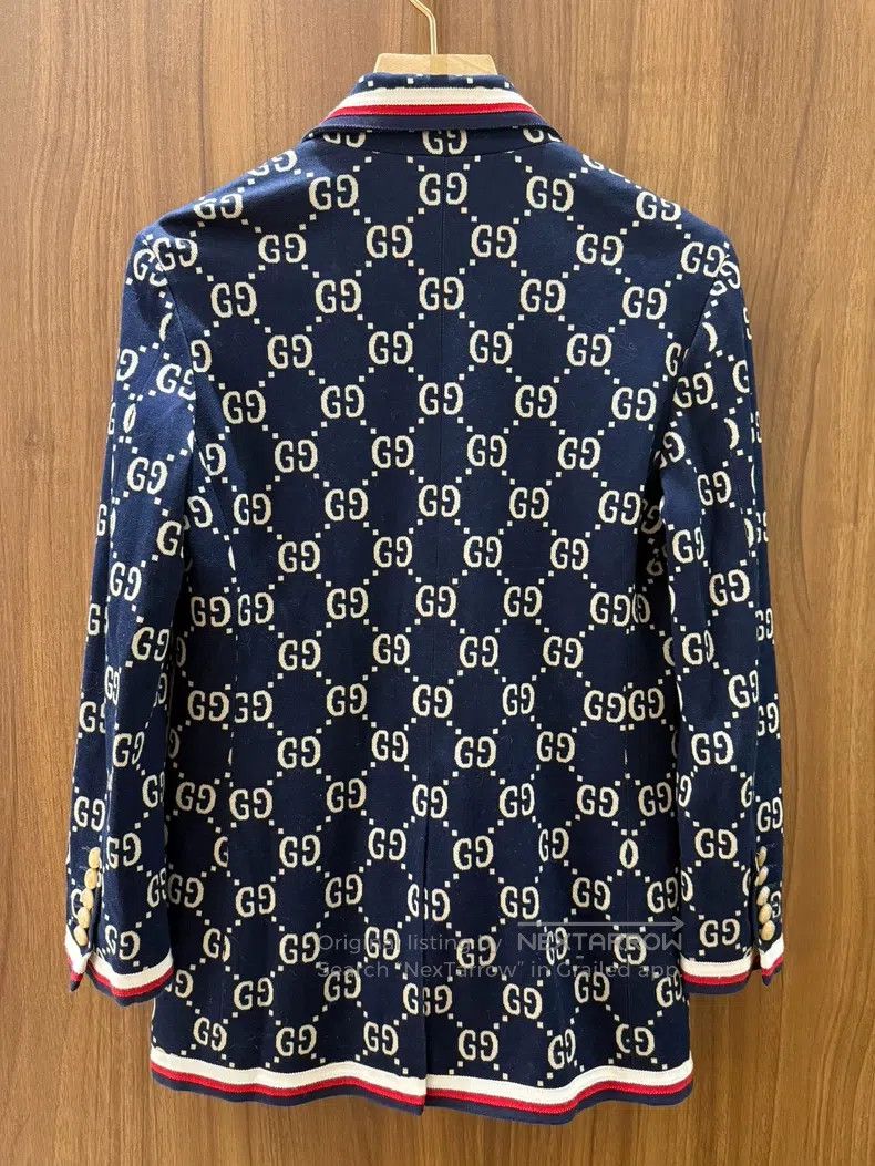 Gucci Gucci Full printed logo suit jacket Size XS / US 0-2 / IT 36-38 - 2 Thumbnail