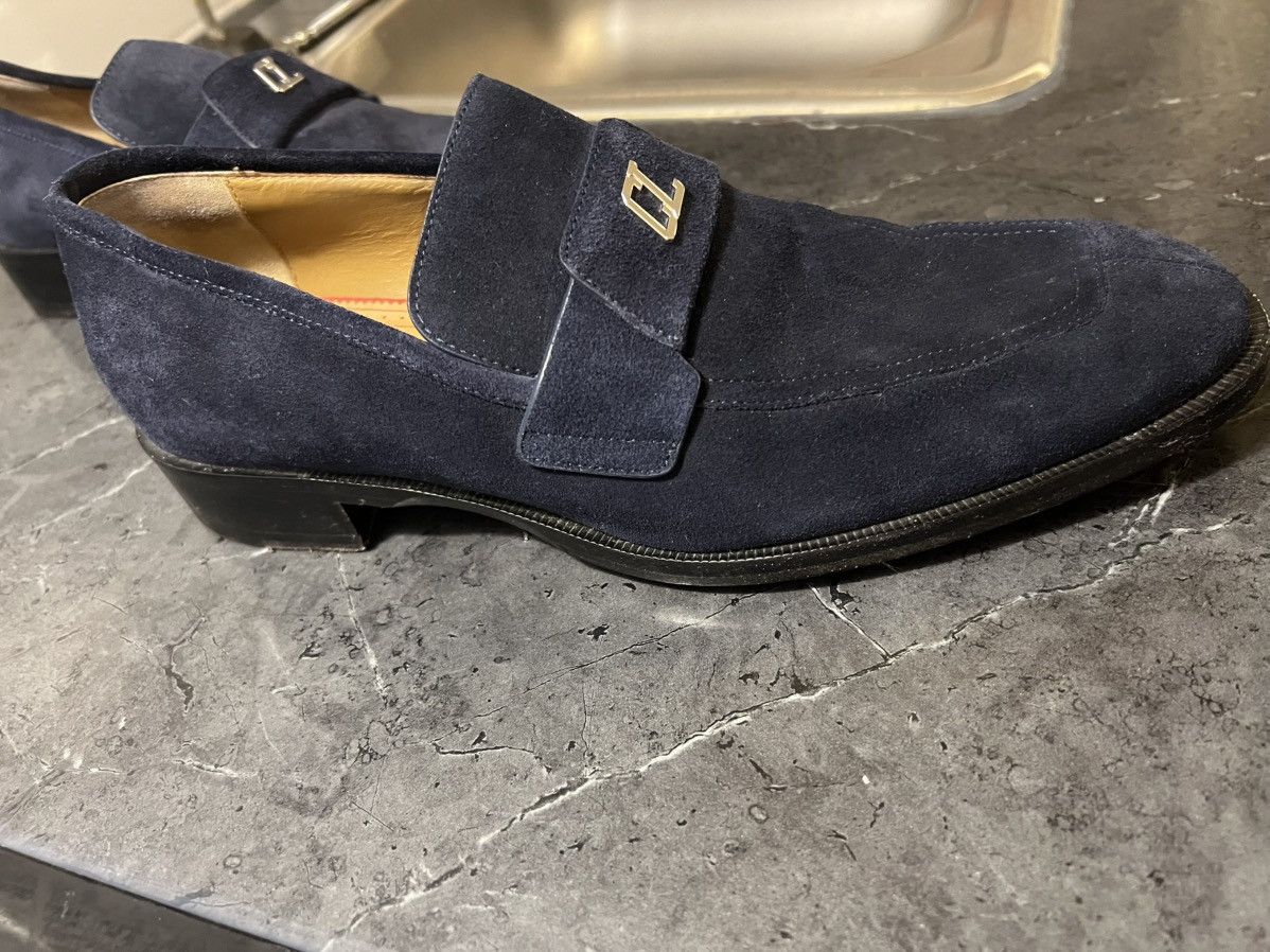 Christian Louboutin Christian Louboutin suede loafers navy blue Size US 9 / EU 42 - 2 Thumbnail