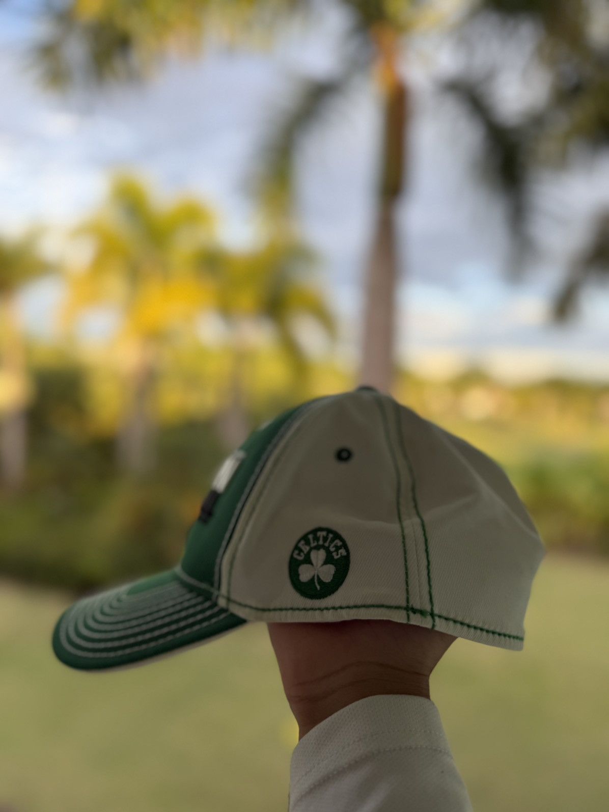 NBA Adidas Boston Celtics NBA Green Trucker Hat Size 40 - 2 Thumbnail