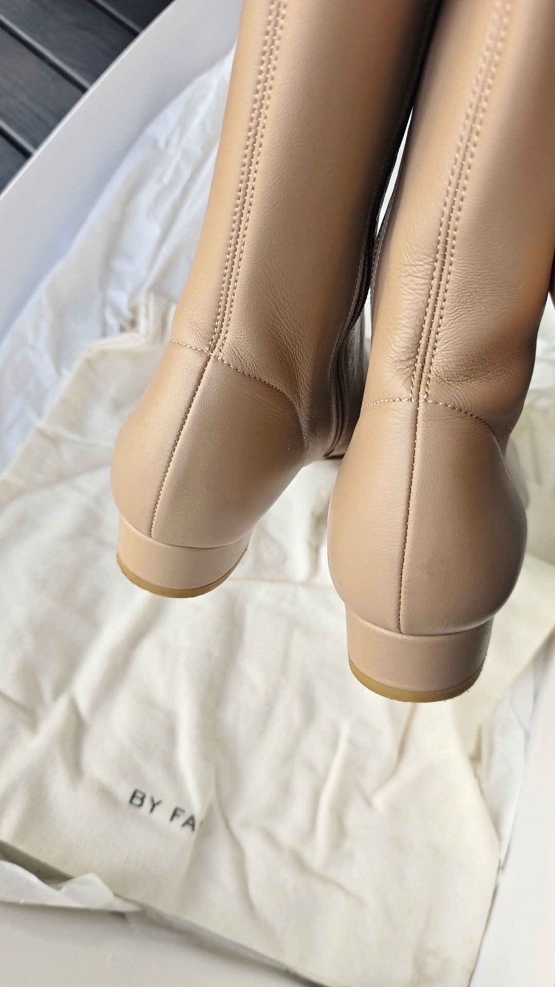 By Far By Far Beige Knee-High Boots Size 36 Size US 5 / IT 35 - 5 Thumbnail