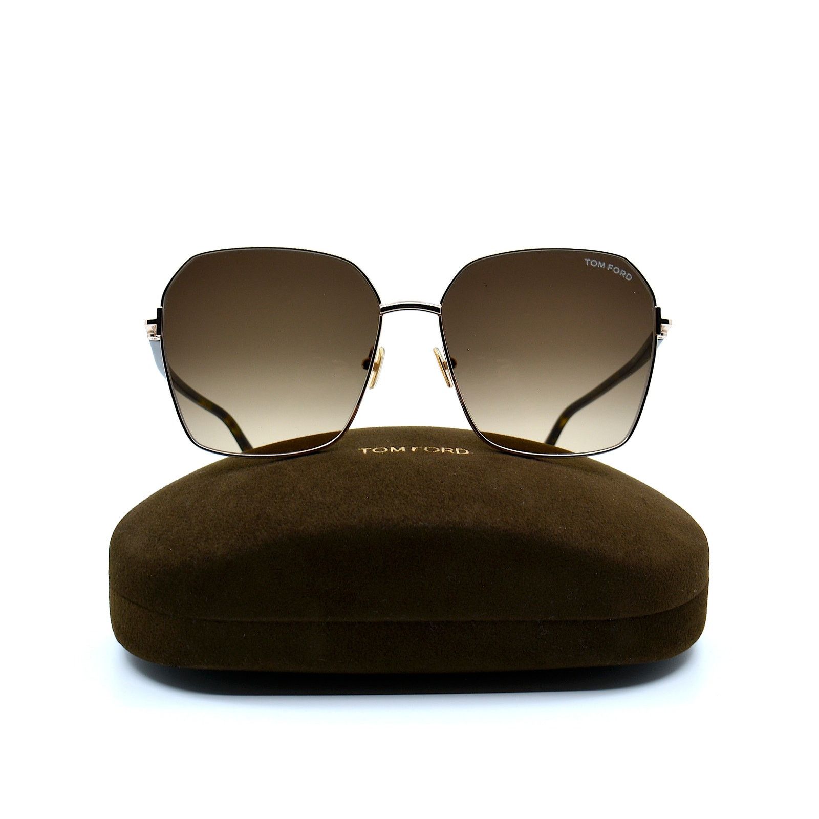 Tom Ford TOM FORD CLAUDIA-02 TF839 52F GOLD BROWN GRADIENT SUNGLASSES Size ONE SIZE - 11 Thumbnail