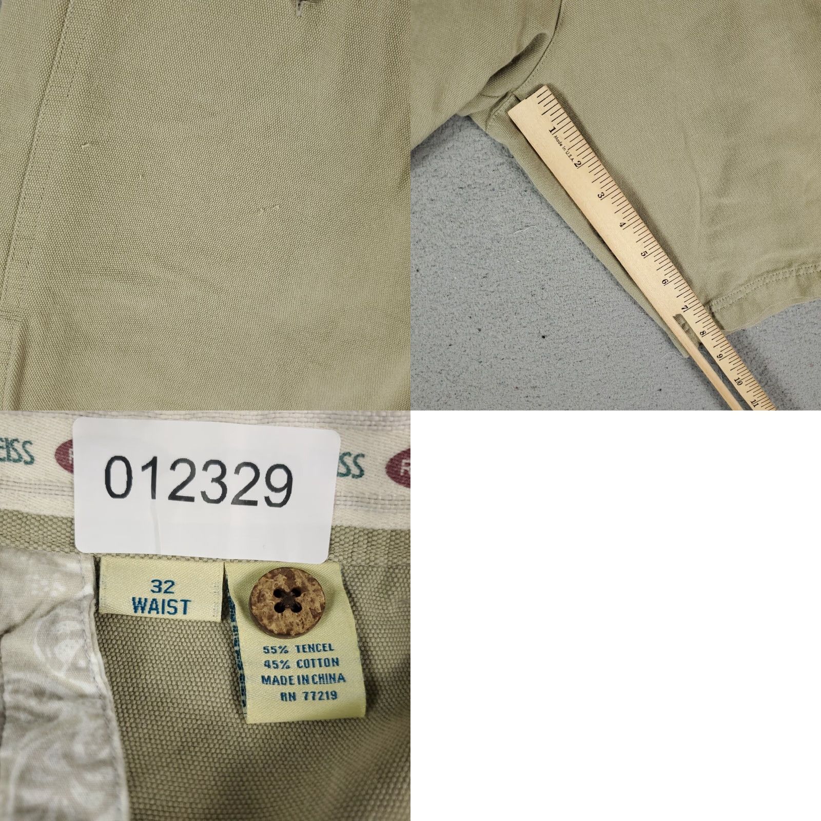 Joseph VINTAGE Joseph Feiss Men's Beige Flat Front Chino Shorts Size 32 Casual Workwear Size US 32 / EU 48 - 8 Thumbnail