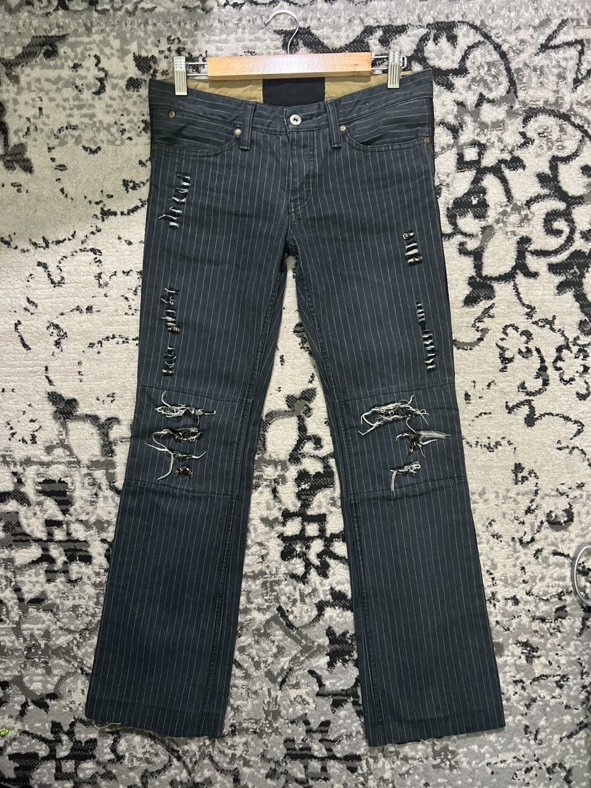 If Six Was Nine Ifsixwasnine pinstripe tuxedo mudmax pants | Grailed